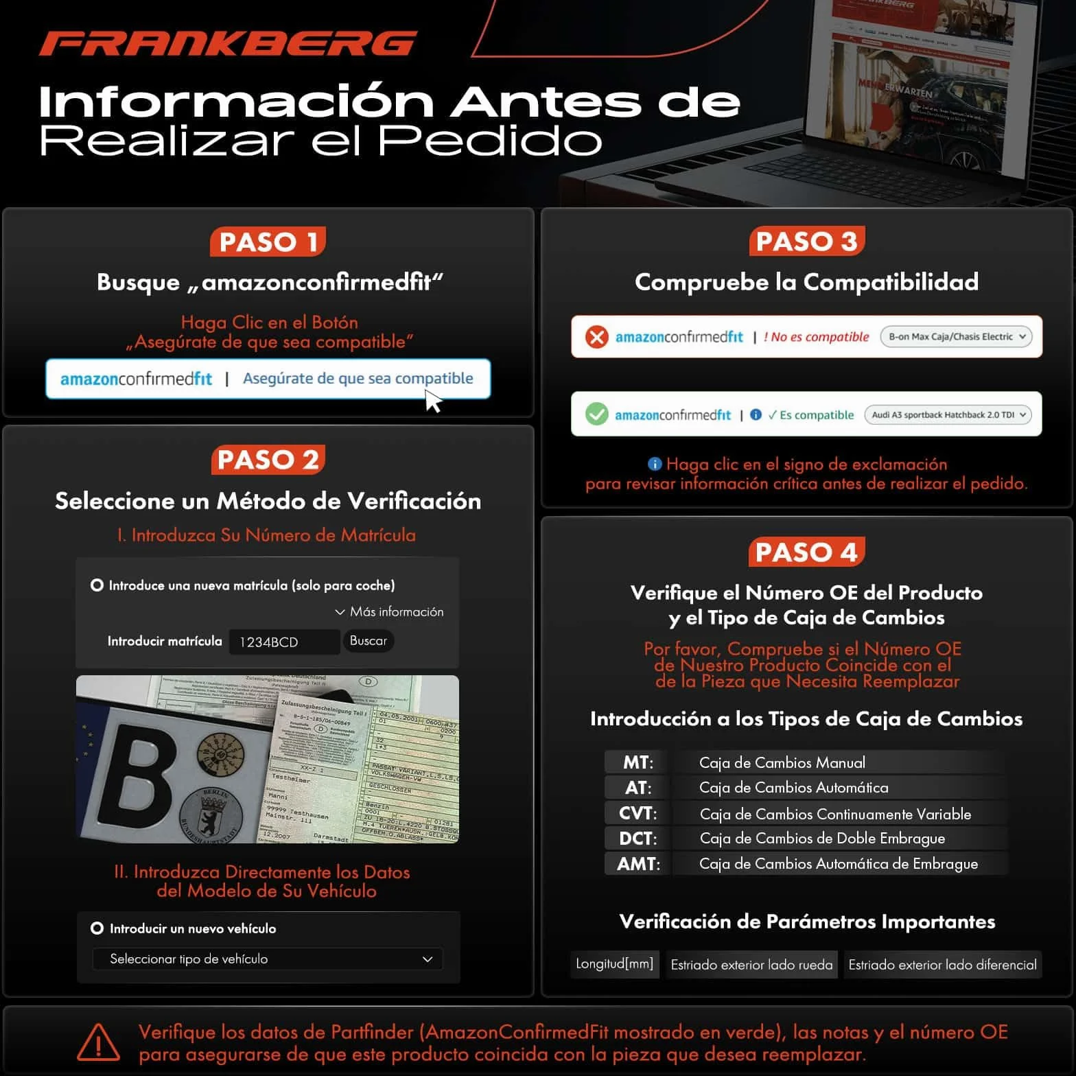 Frankberg Eje de transmisión semieje eje delantero izquierdo 1K0407271FB | transmisión automática; Compatible con: Altea XL 5P5 5P8, Limusina A3 8VM 8VS, A3 8V1 8VK, O.c.t.a.v.i.a III 5E3 NL3 NR3