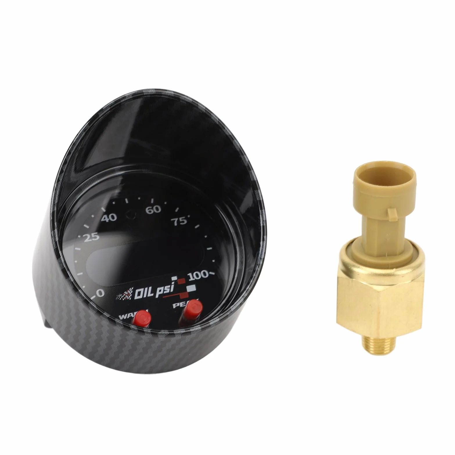 Ausla Medidor de Presión de Aceite Medidor Electrónico de Presión de, Alta Precisión 0-100 PSI, Ideal para Vehículos de Alto Rendimiento