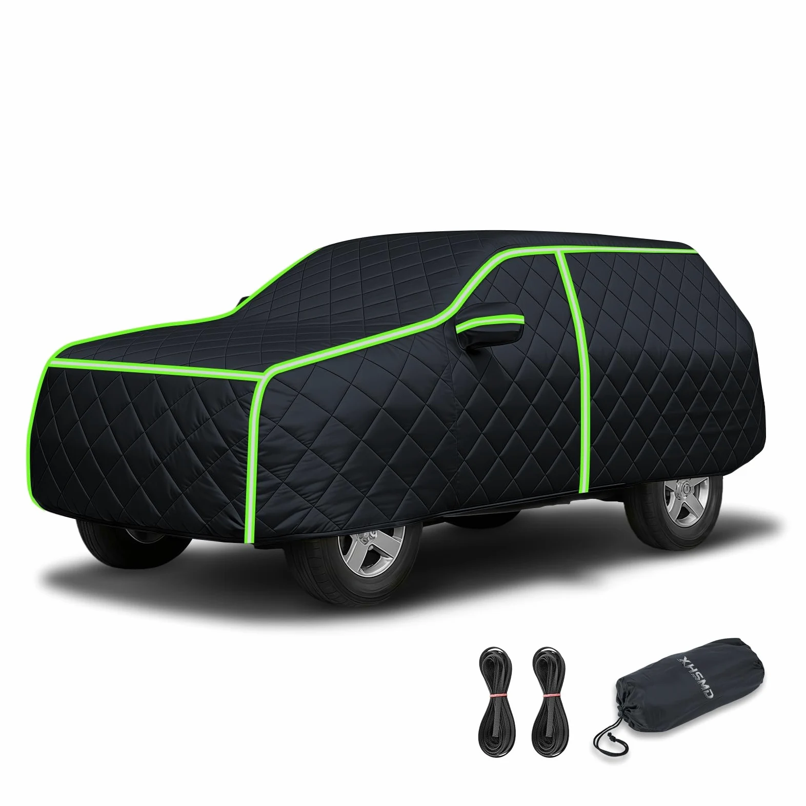 Funda Protectora Coche Exterior para Nissan Terrano II 3 Puertas | 4.080x1.775x1.735 mm,Cubierta Impermeable Transpirable Espesa Cubre Coches,Exteriores Resistente a Granizo