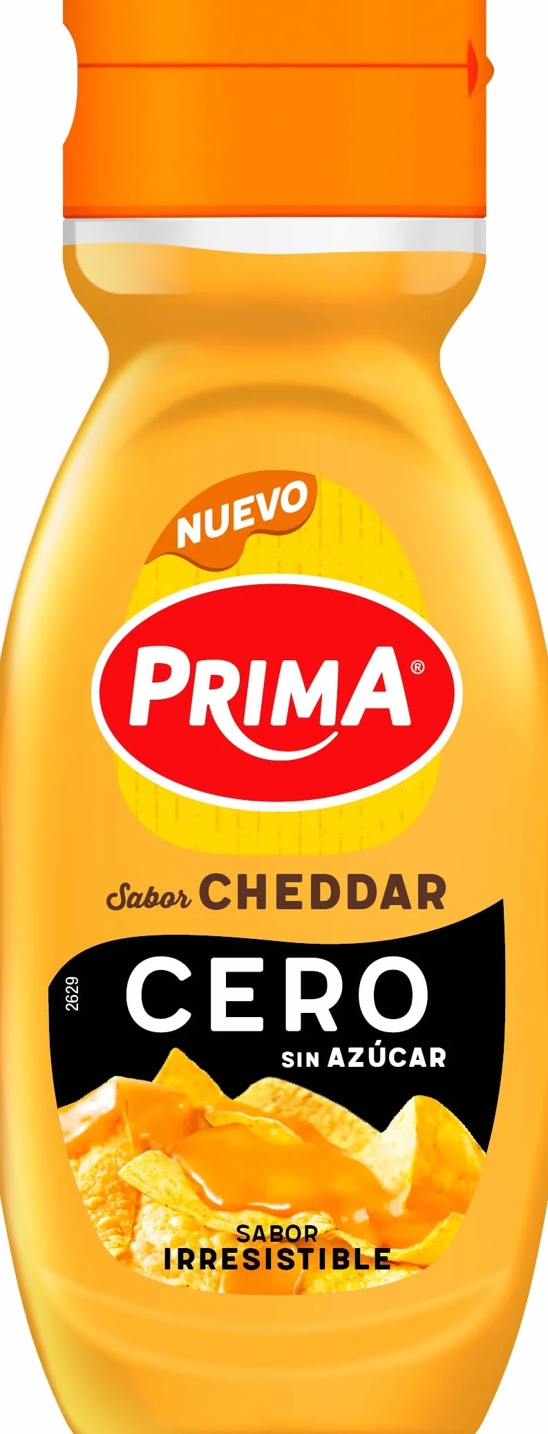 Prima salsa Cheddar Cero 260 gr Sin azúcar añadido