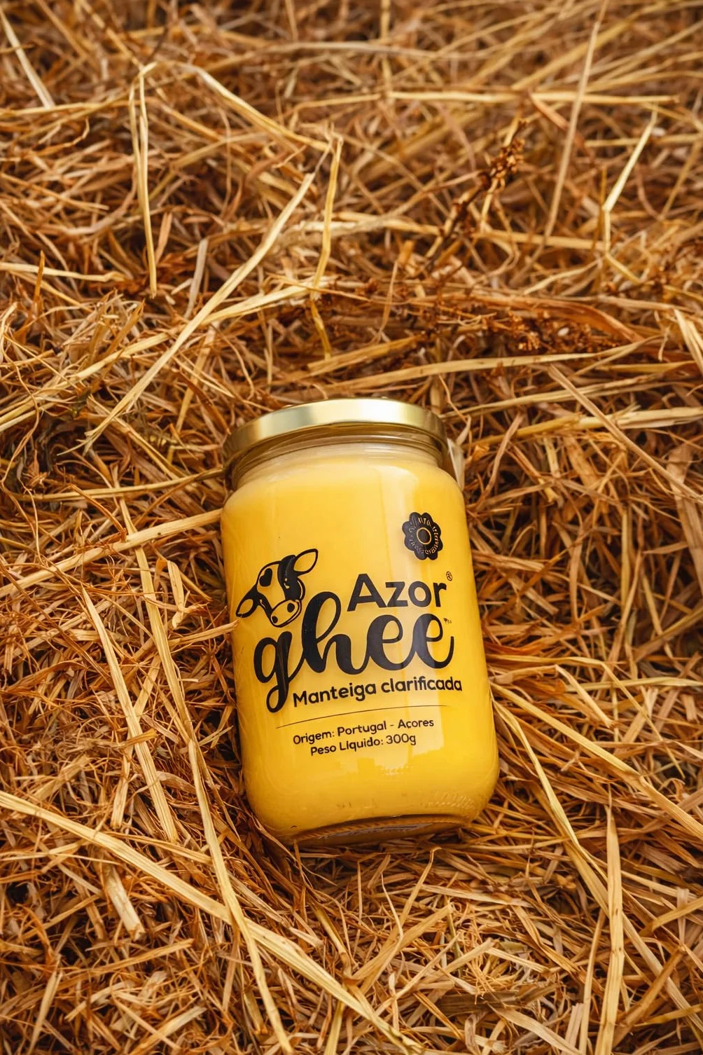 AzorGhee Ghee Premium Artesanal de las Azores 300 gr Mantequilla Clarificada 100% Natural Sin Lactosa Sin Caseína Sin Aditivos