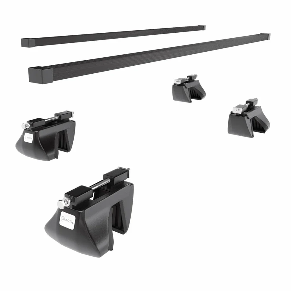 Mossa Barras de Techo Acero aptas para Dacia Duster II SUV 2018-2024 Negro | railing