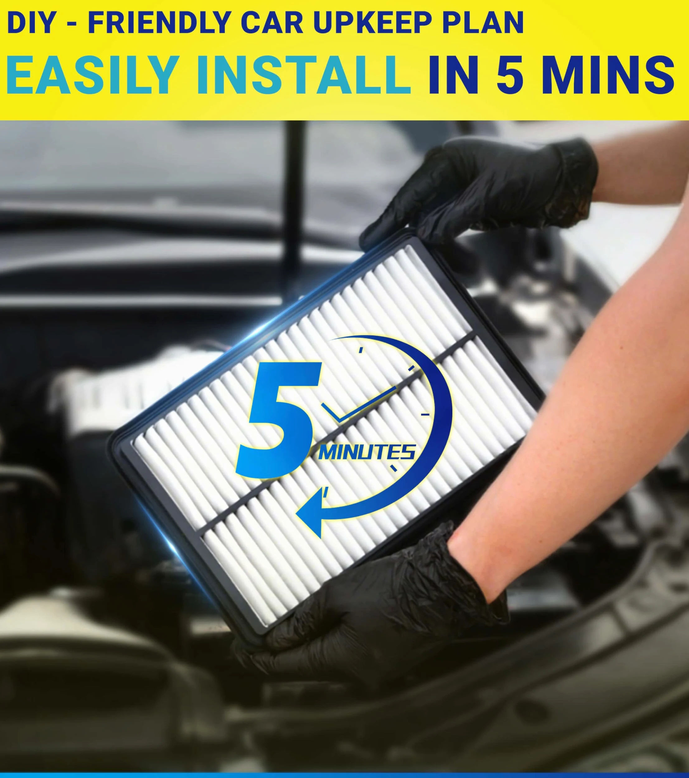 Juego de filtros de aire de motor de cabina para Mercedes Sprinter 2500/3500 (2007-2018), Freightliner Sprinter 2500/3500 (07-18), Dodge Sprinter 2500/3500 (2007-2009), reemplaza