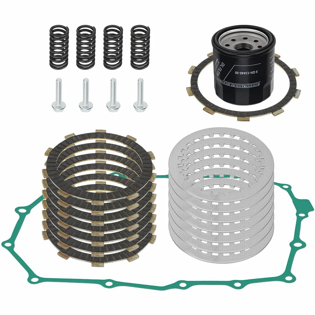 Kit de discos de embrague con junta compatible con Honda Shadow ACE Spirit 750 1998-2003 22201-MAV-000 22321-MN8-000 15410-MFJ-D01
