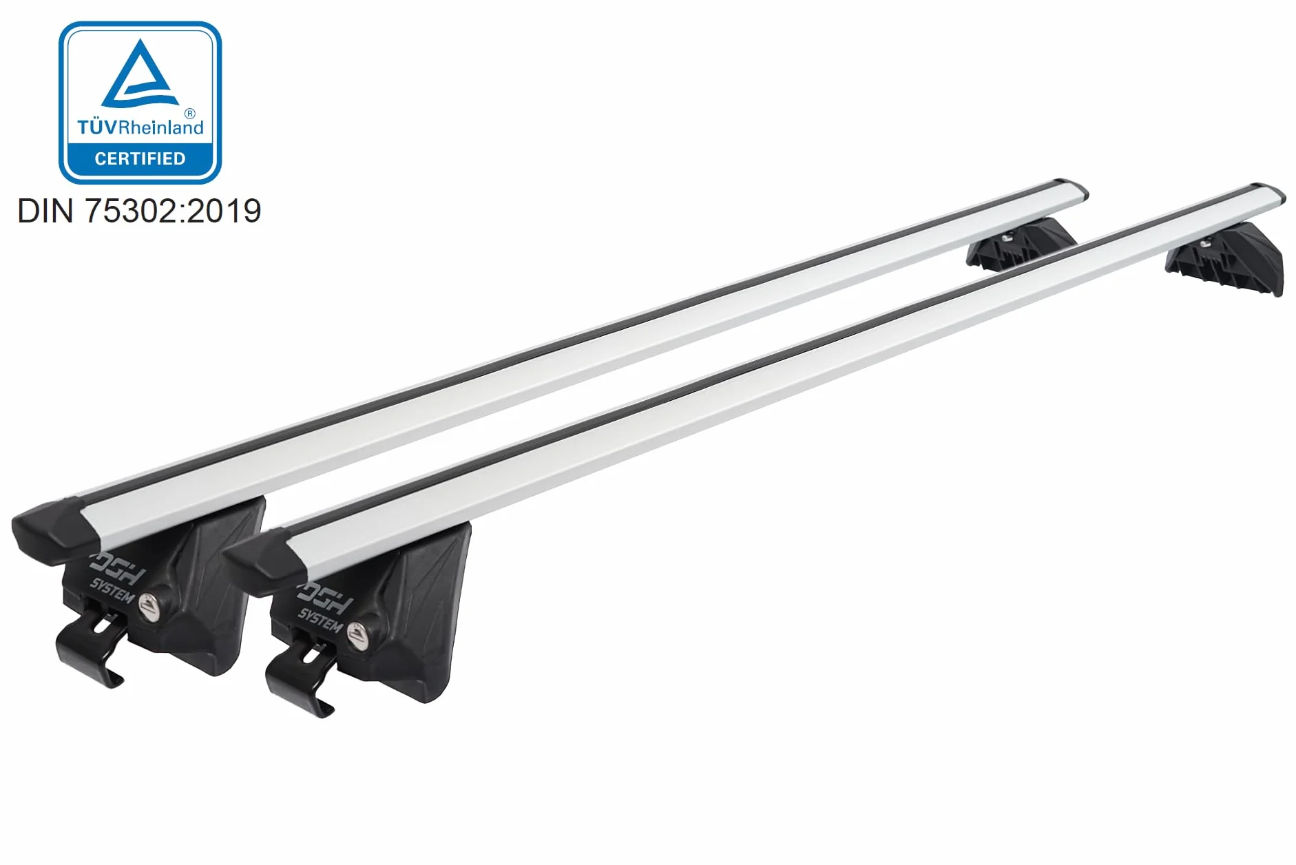 Bacas Barras de Techo RIELES Compatible con Renault Kadjar SUV 5-Puertas 2015-2022 MAX 100 kg 112 cm Aluminio