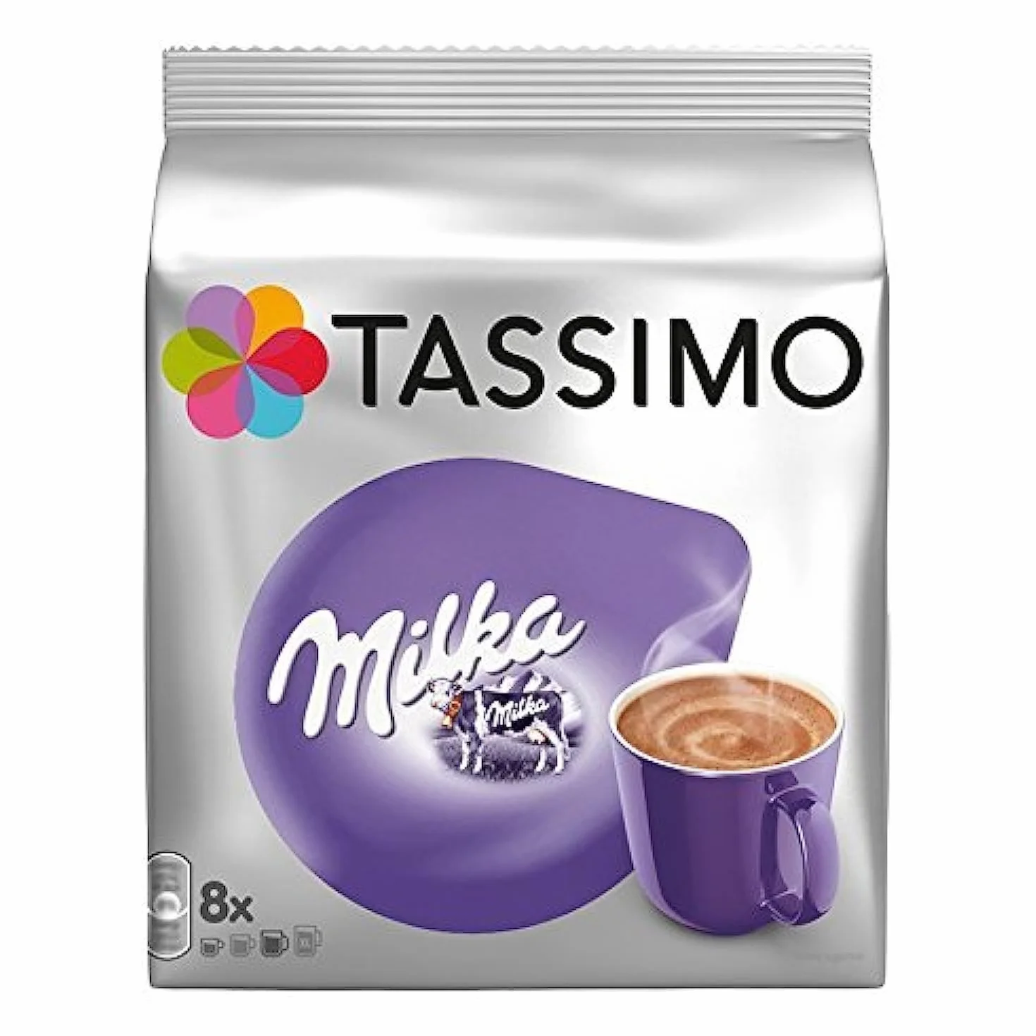 Tassimo Chocolate Milka 8 tazas (16 cápsulas)