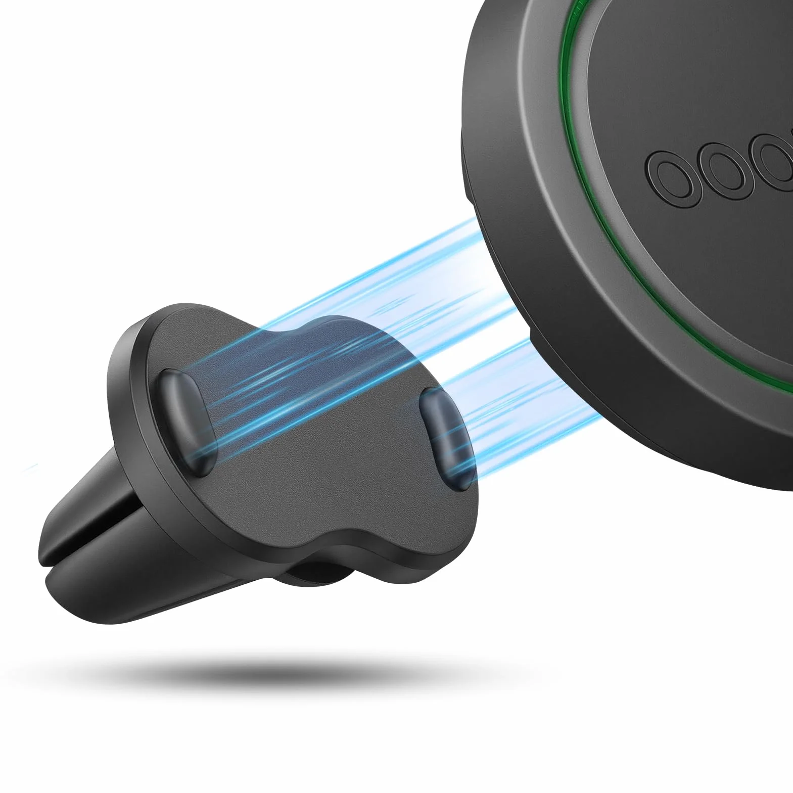 Soporte Magnético para Rejilla de Aire Acondicionado de Coche OOONO CO-Driver NO2, 1 Unidad de Soporte Magnético con Imanes Integrados Compatible con la Alarma de Radar OOONO NO2