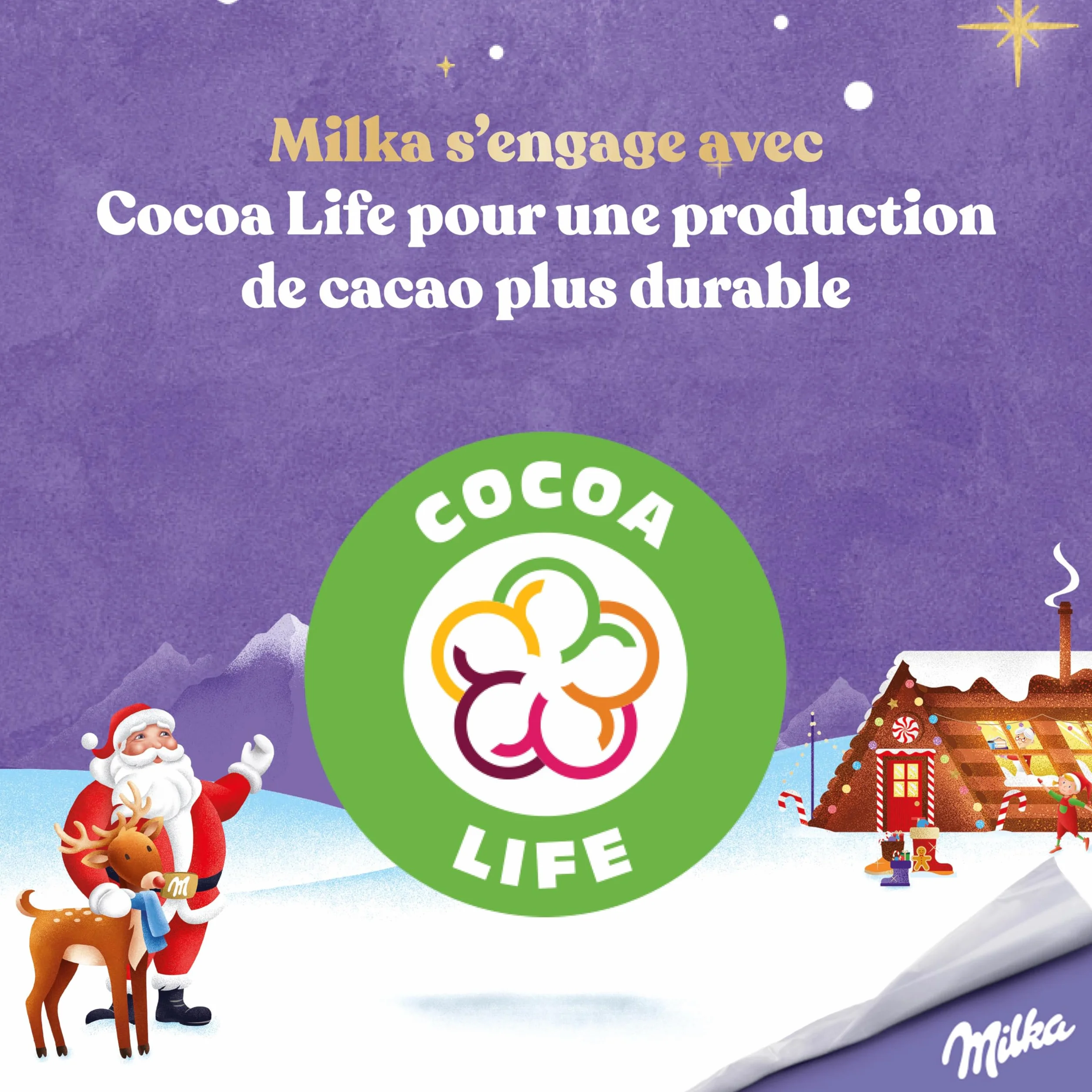 Calendario Adviento Casa Navideña Milka 147g 6 Chocolatinas