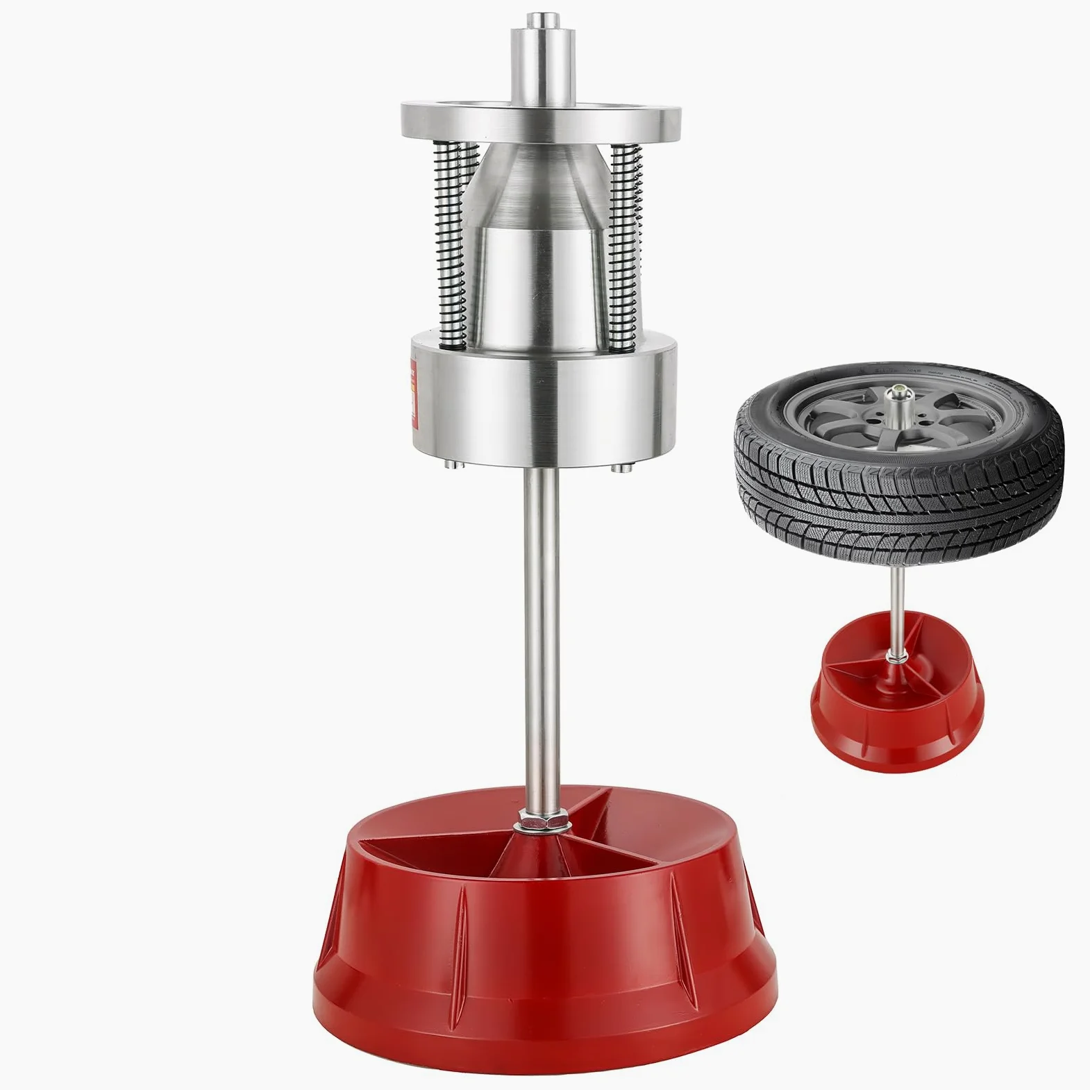 NYXOVA Equilibrador portátil de Rueda de Burbujas, equilibrador de Ruedas Resistente con Nivel de Burbuja, Equilibrio de neumáticos para automóviles y Camiones, máquina equilibradora de Llantas para
