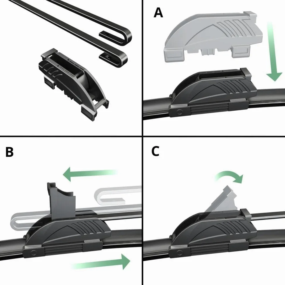 Mossa Escobillas delanteras aptas para Kia Sportage III SUV (2010-2015) PP