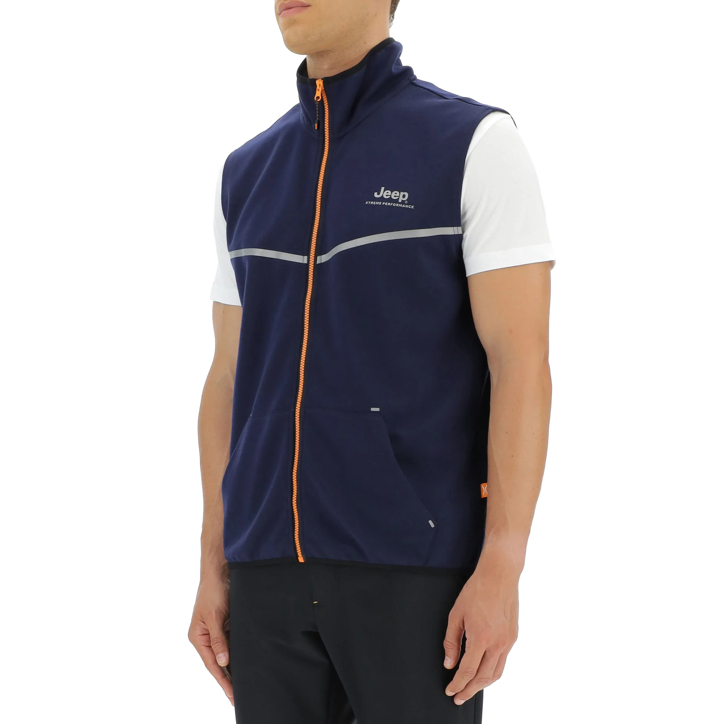 Jeep Xp Man Tech Sweat Vest W/Kangaroo Pocket Jx22a Jacket Hombre