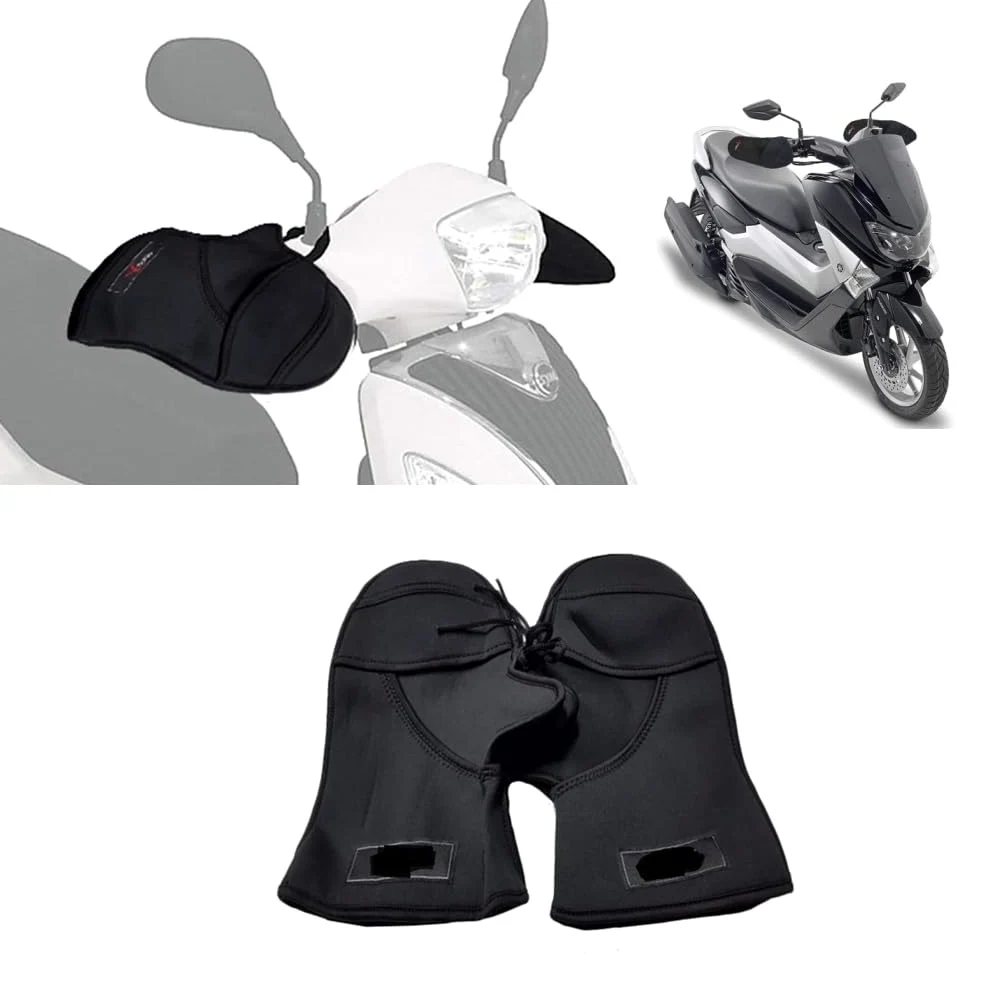 Compatible con Peugeot STREETZONE 100 Funda Cubierta PIERNAS Impermeable Manta TÉRMICA+CUBREMANOS PERILLAS DE Neopreno Universal para Scooter Lluvia Y FRÍO