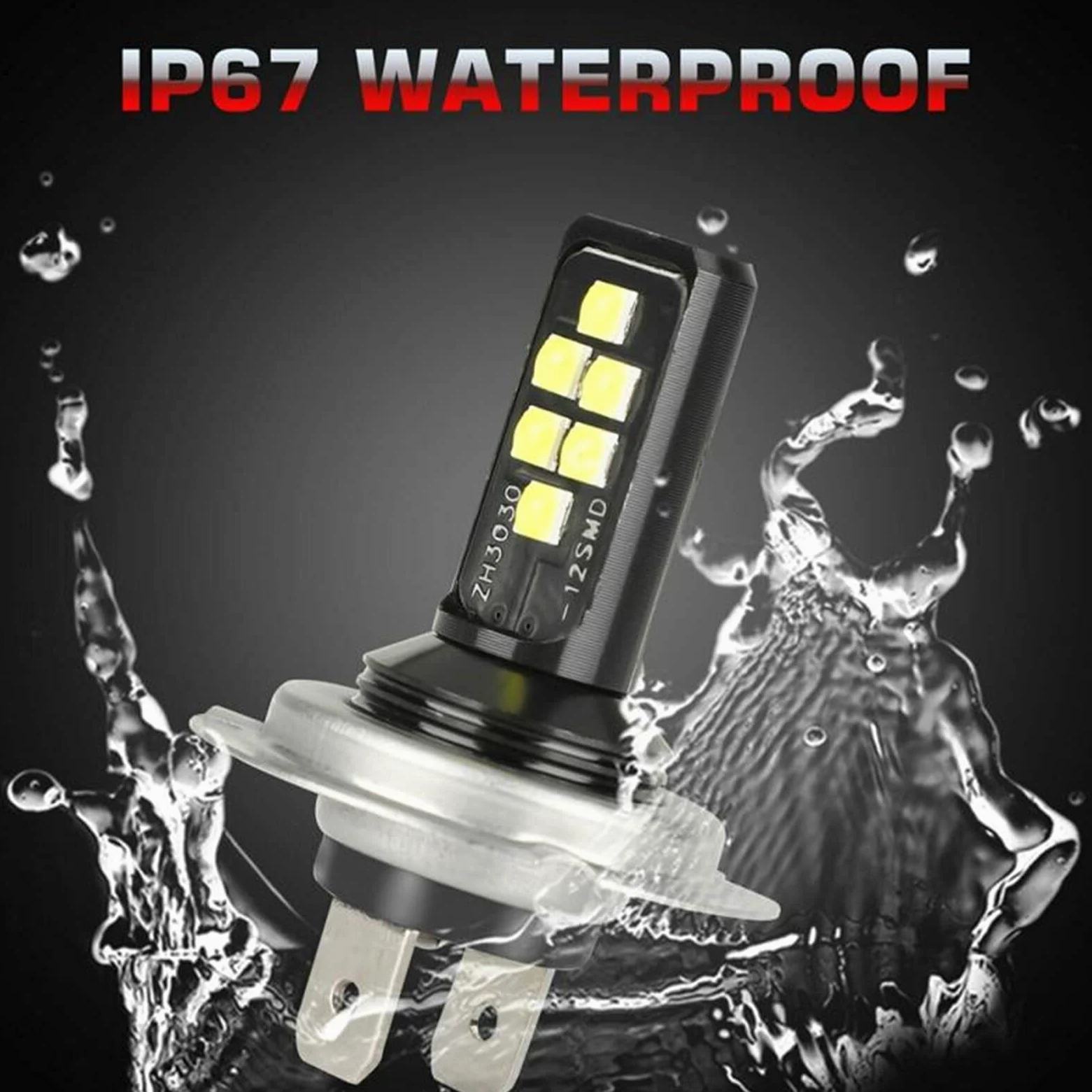 Faros de xenón H7 H4 Combo LED Kit Kit Kit Bulbos H4 H7 LED Bombillas de Niebla Coche High High High 60W 52000LM 6000K Kit Coche Bombilla Bombilla TxTB1 Coche y Moto