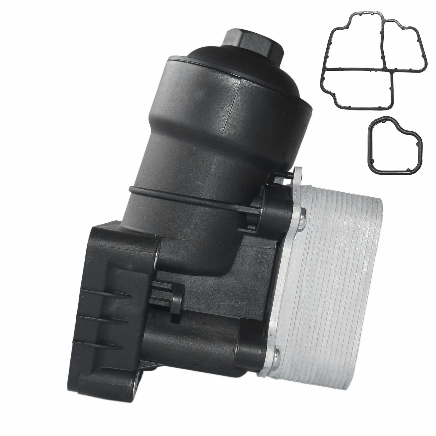 Caja del filtro de aceite filtro de aceite enfriador de aceite Compatible con A3 A4 A6 Q5 TT 1,6 2,0 TDI 03L115389G 03L115389B