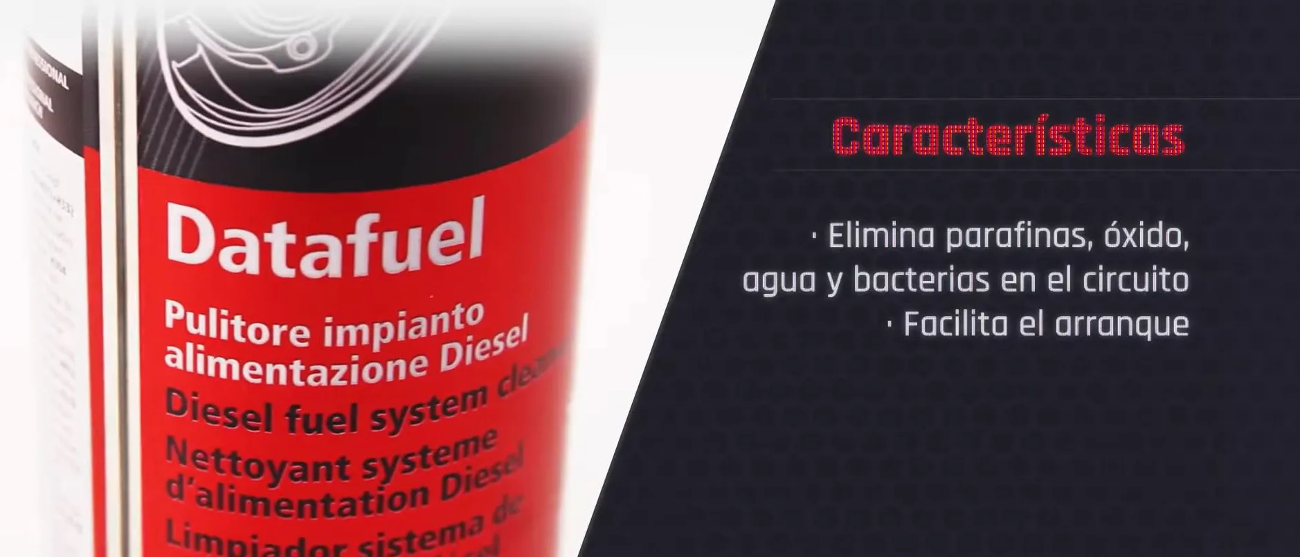 Limpia inyección DATAFUEL, aditivo profesional para circuito inyección, desbloquea, desincrusta y lubrica bomba, inyectores, válvulas de admisión y descarga y toda la cámara de combustión, 300ml. (12)