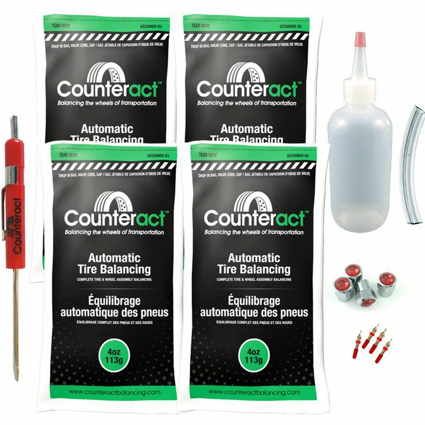 Counteract - Cuentas de equilibrio de neumáticos – Kit de bricolaje de 113 g