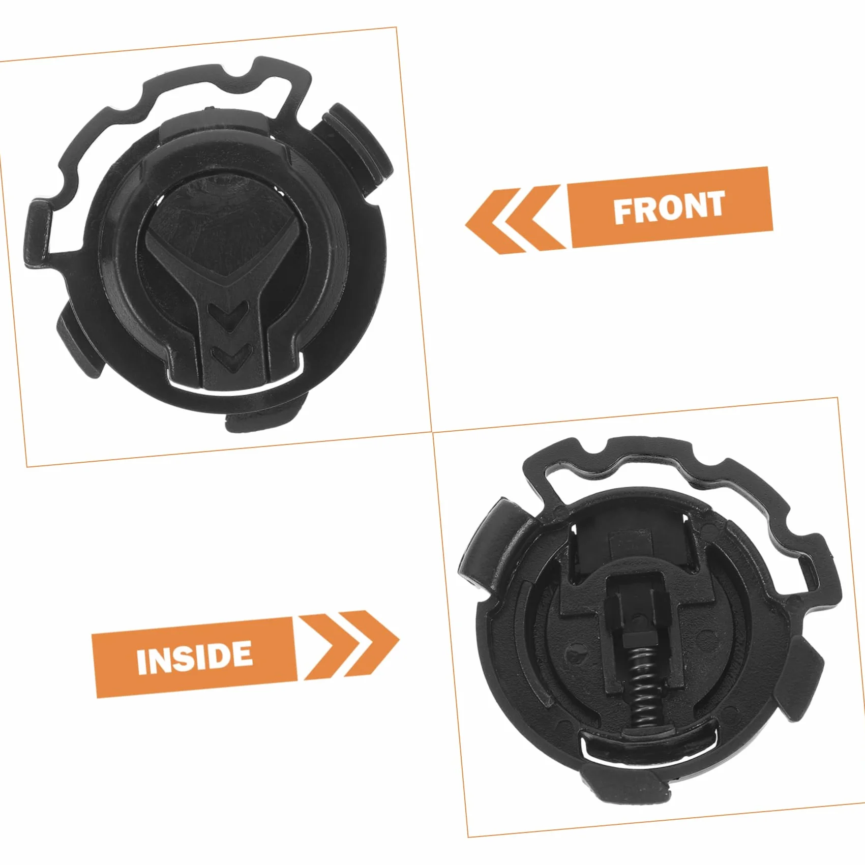Hebillas de Bloqueo en Color Negro para Visera de Casco de Moto para Mejorar la Seguridad y Fijación del Casco Accesorio de Plástico Resistente 4 Pares