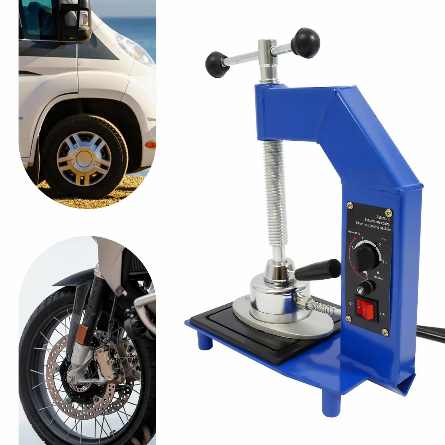 Máquina profesional de reparación de neumáticos con control de temperatura ajustable para reparaciones de neumáticos de automóviles, todoterreno y camiones ligeros