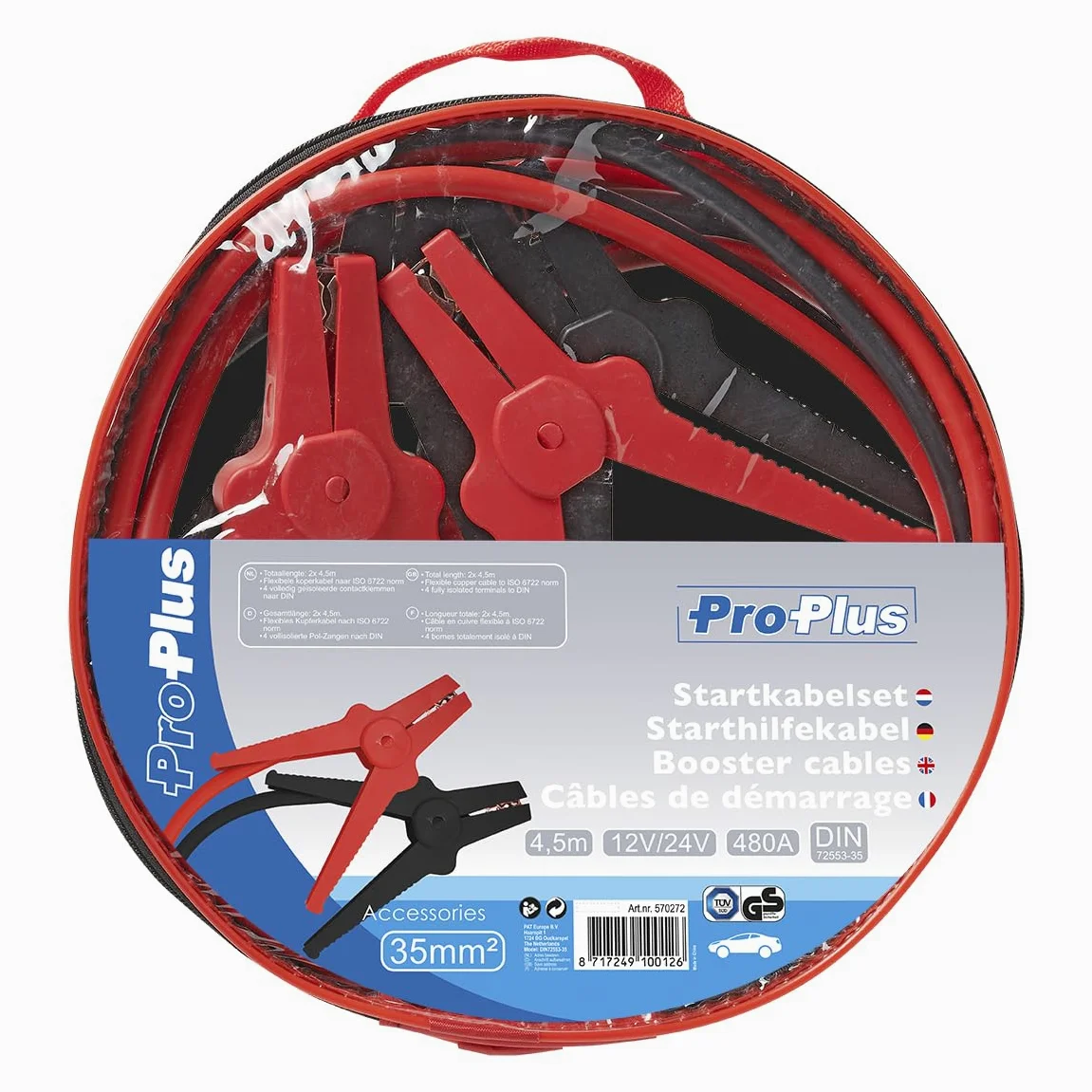 ProPlus - Cables de Arranque, Aprobado por la TÜV/GS, 570258