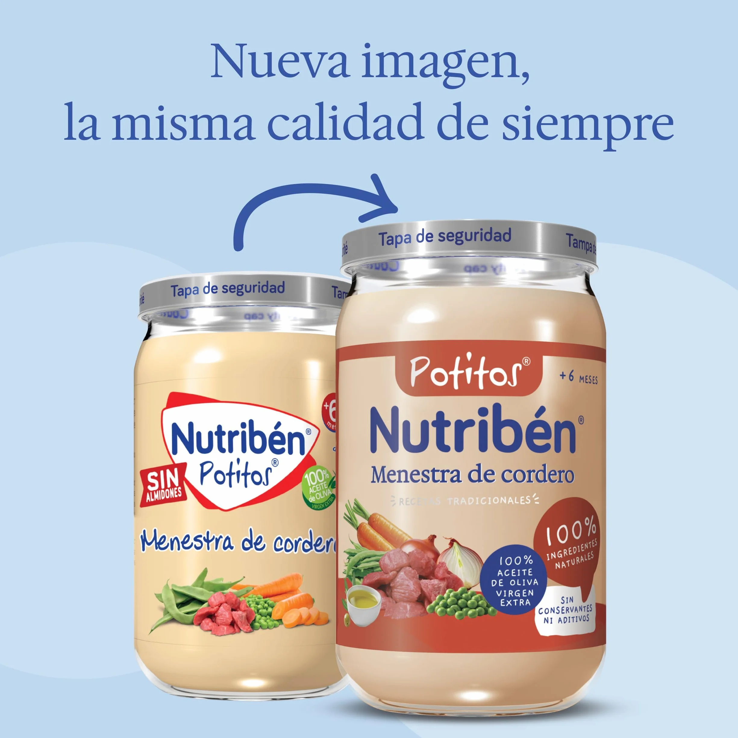 Nutribén Potitos De Menestra De Cordero Pack 6 x 235g Desde los 6 Meses