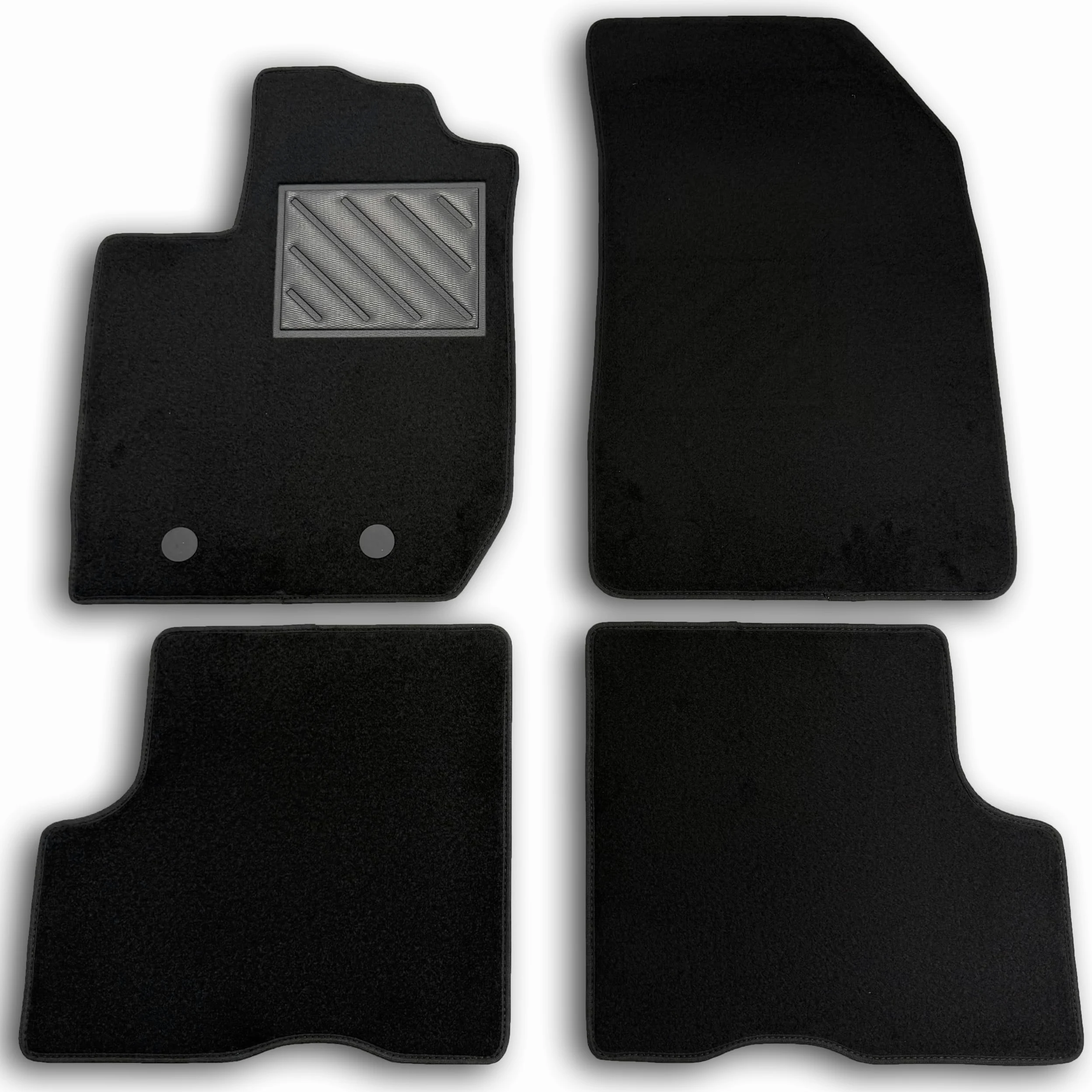 Alfombrillas para Dacia Duster II 2WD-4WD Desde 2018 - Alfombrillas de Coche a Medida, Antideslizantes, talonera de Goma Reforzada, Botones de fijación
