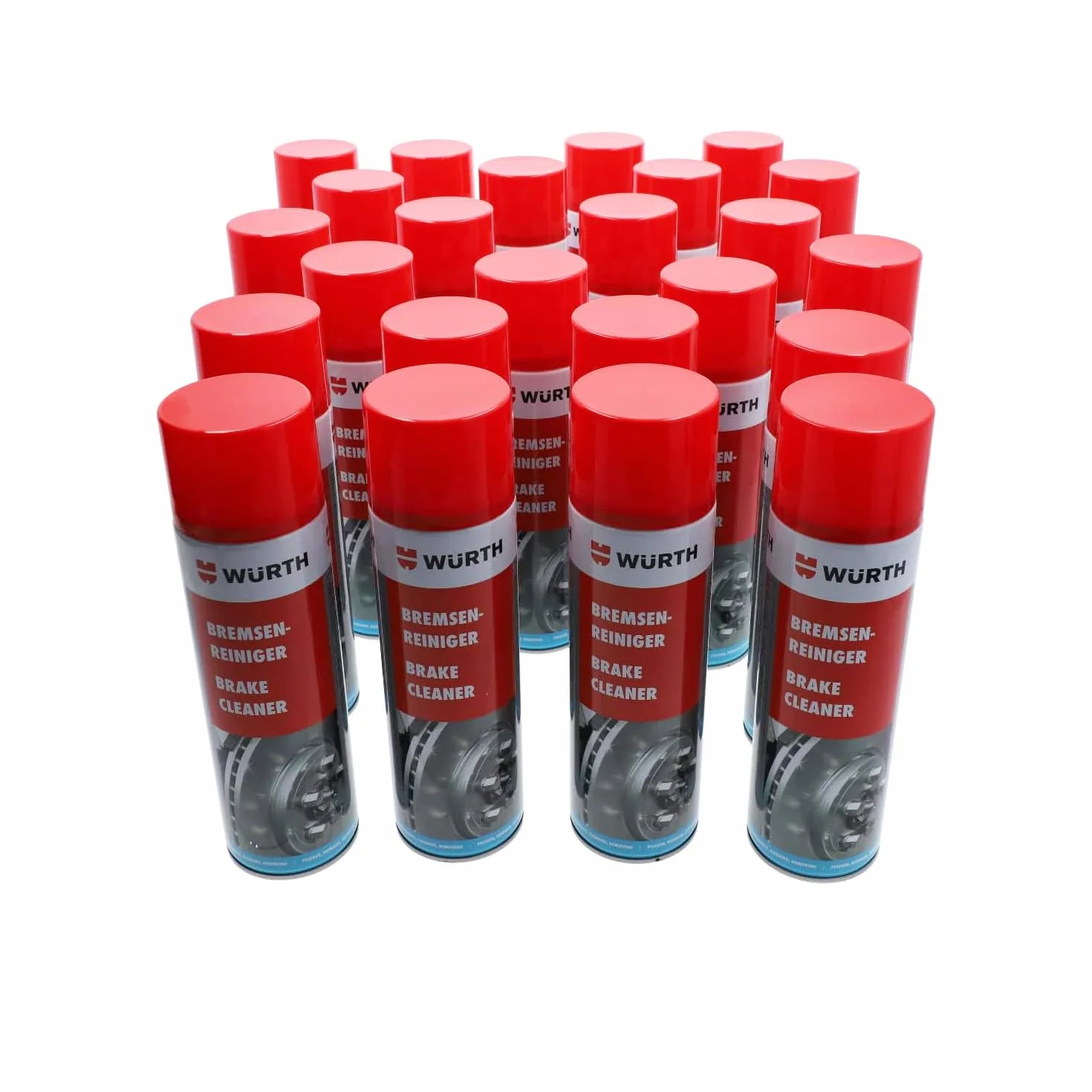 WURTH Limpiador Frenos Spray 500 ml Pack (24) uní, Desengrasante Universal, Aceites Grasas y Superficies de Trabajo,