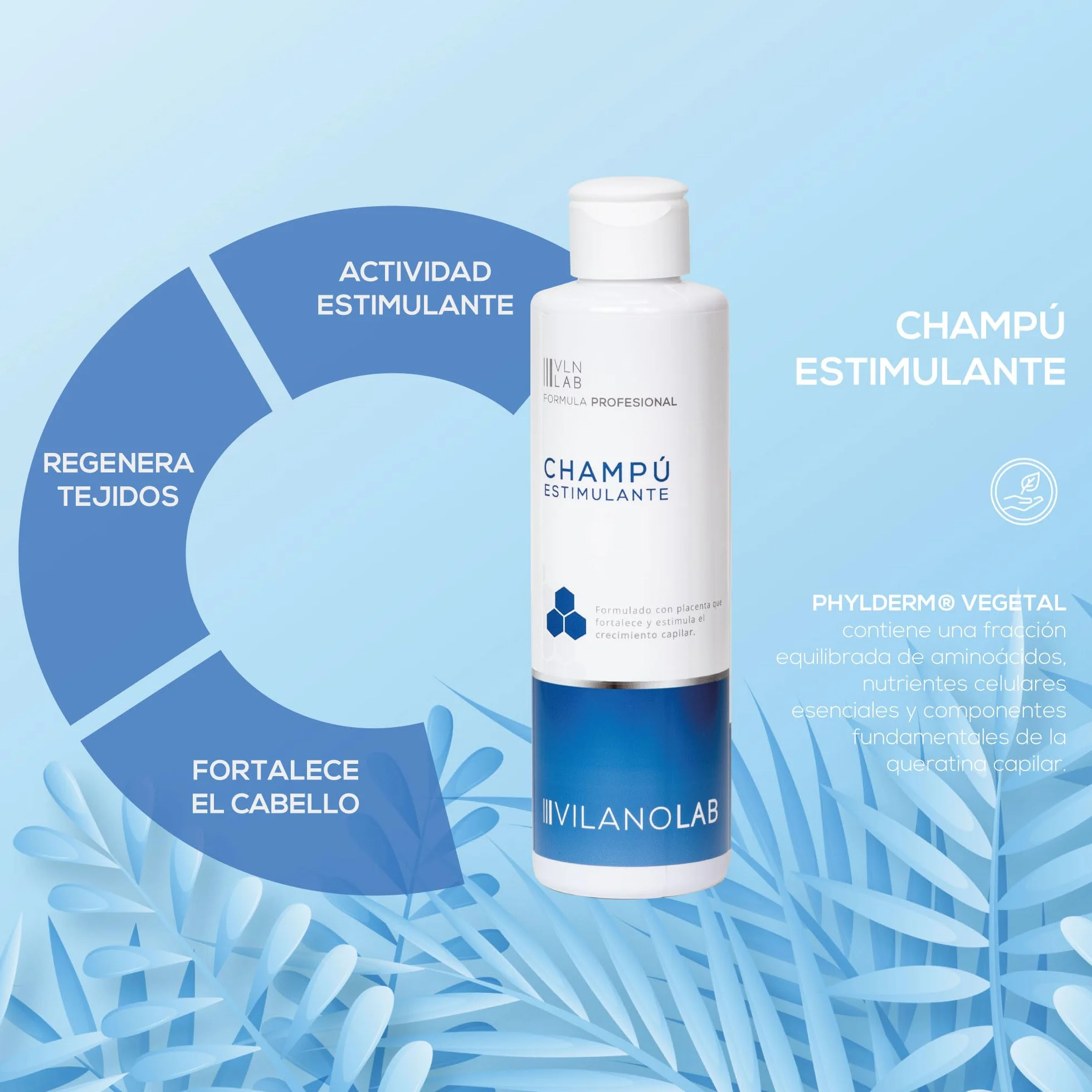 CHAMPÚ REGENERADOR CAPILAR ANTICAÍDA - Pérdida de Cabello para Hombre y Mujer