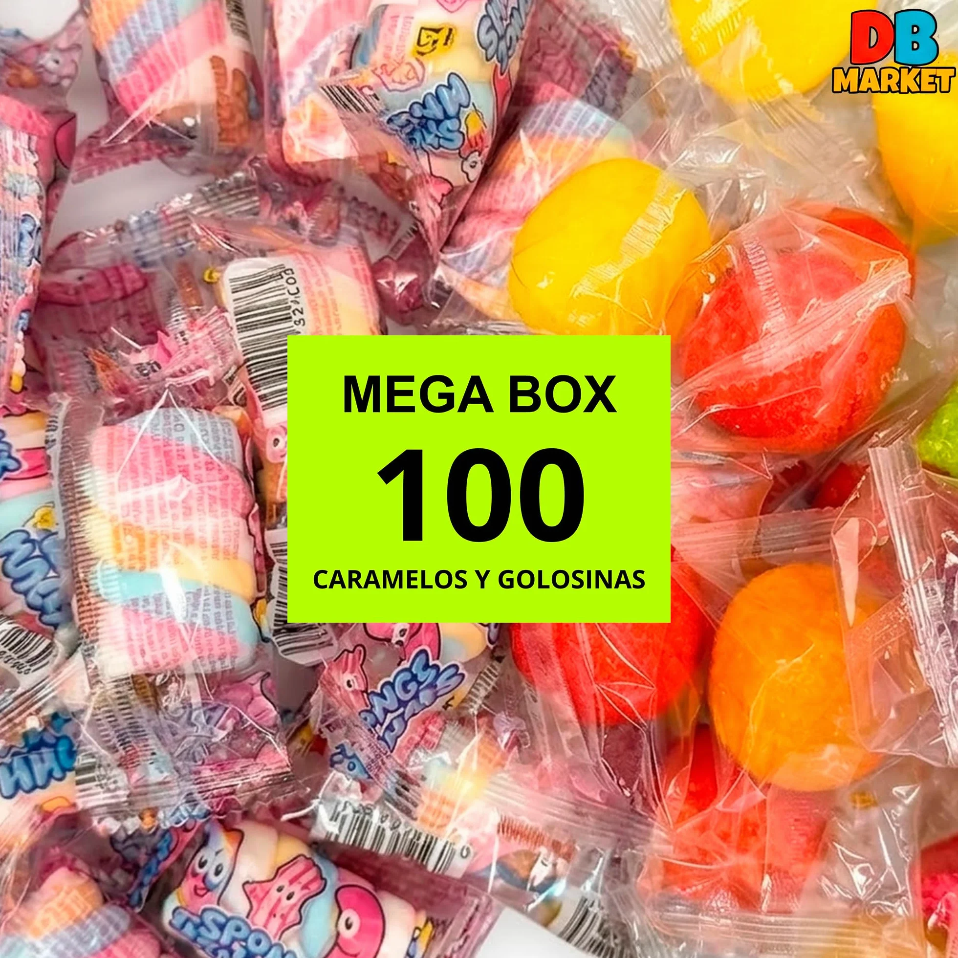 Mega Pack 100 Chuches Golosinas Caramelos para Relleno de Piñata Surtido Sin Gluten Sin Lactosa