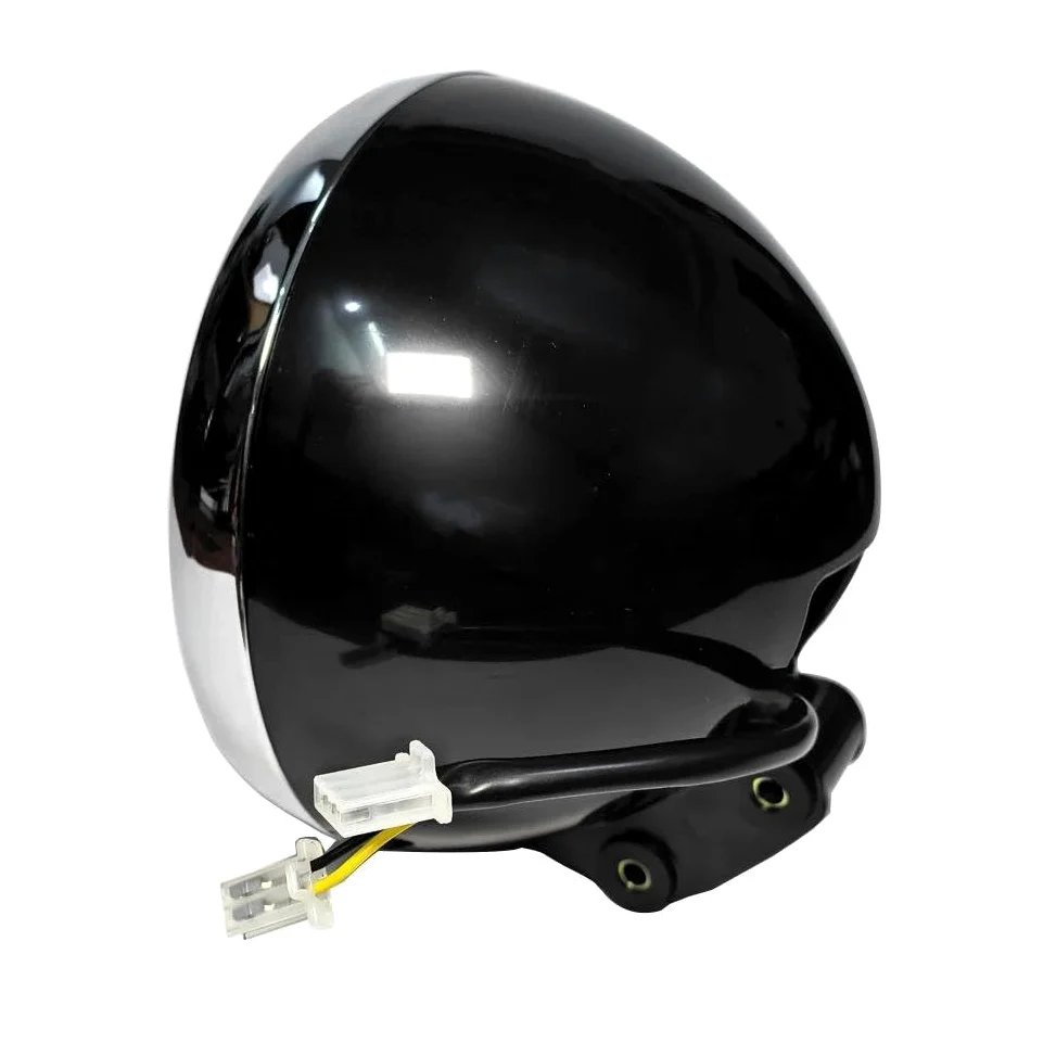 para Keeway para Superlight 125 150 200 QJ200-2G Faro Delantero Redondo Cromado para Motocicleta Conjunto De Faro Faros Delanteros para Moto