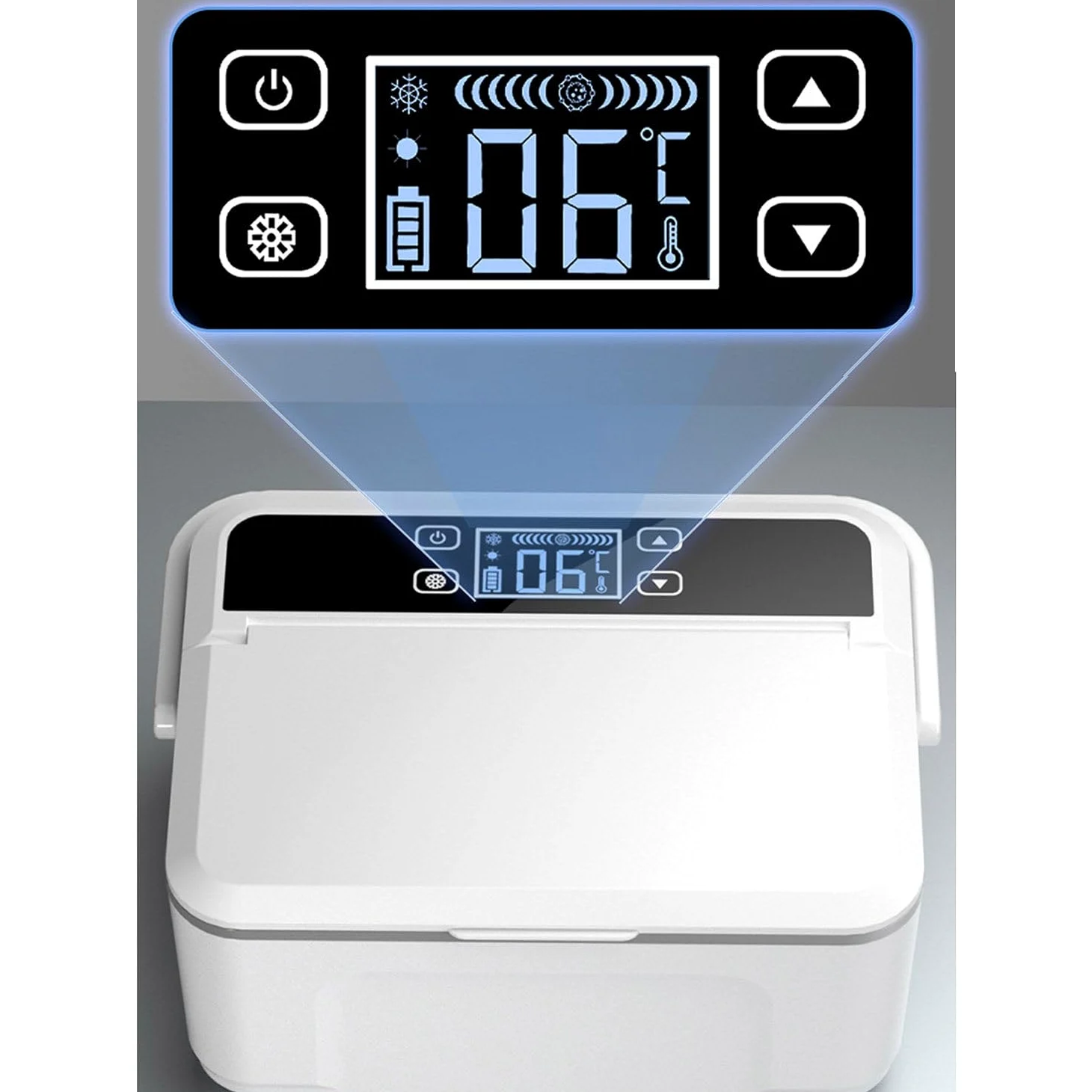 Refrigerador De Insulina Refrigerador De Viaje De Insulina Médica Portátil Mini Refrigerador De Medicina para Automóvil Recargable para Almacenamiento De Medicina para Diabéticos,3batteries