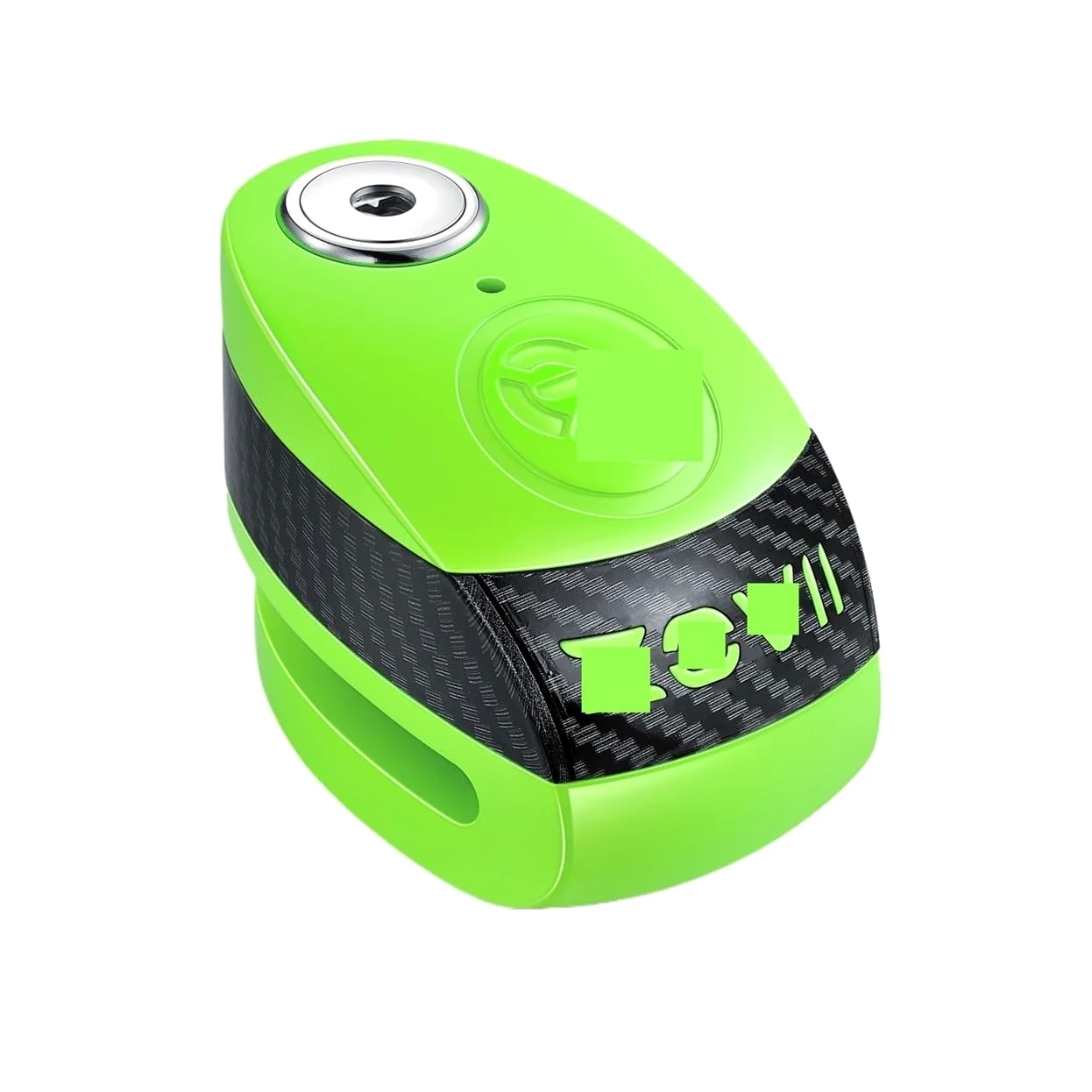 Para Bloqueo De Freno Disco Rueda Seguridad De Motocicleta 120dB 6mm Pasador Bloqueo Bloqueo Seguridad En Bicicleta Motocicleta Candado Candado(Green)