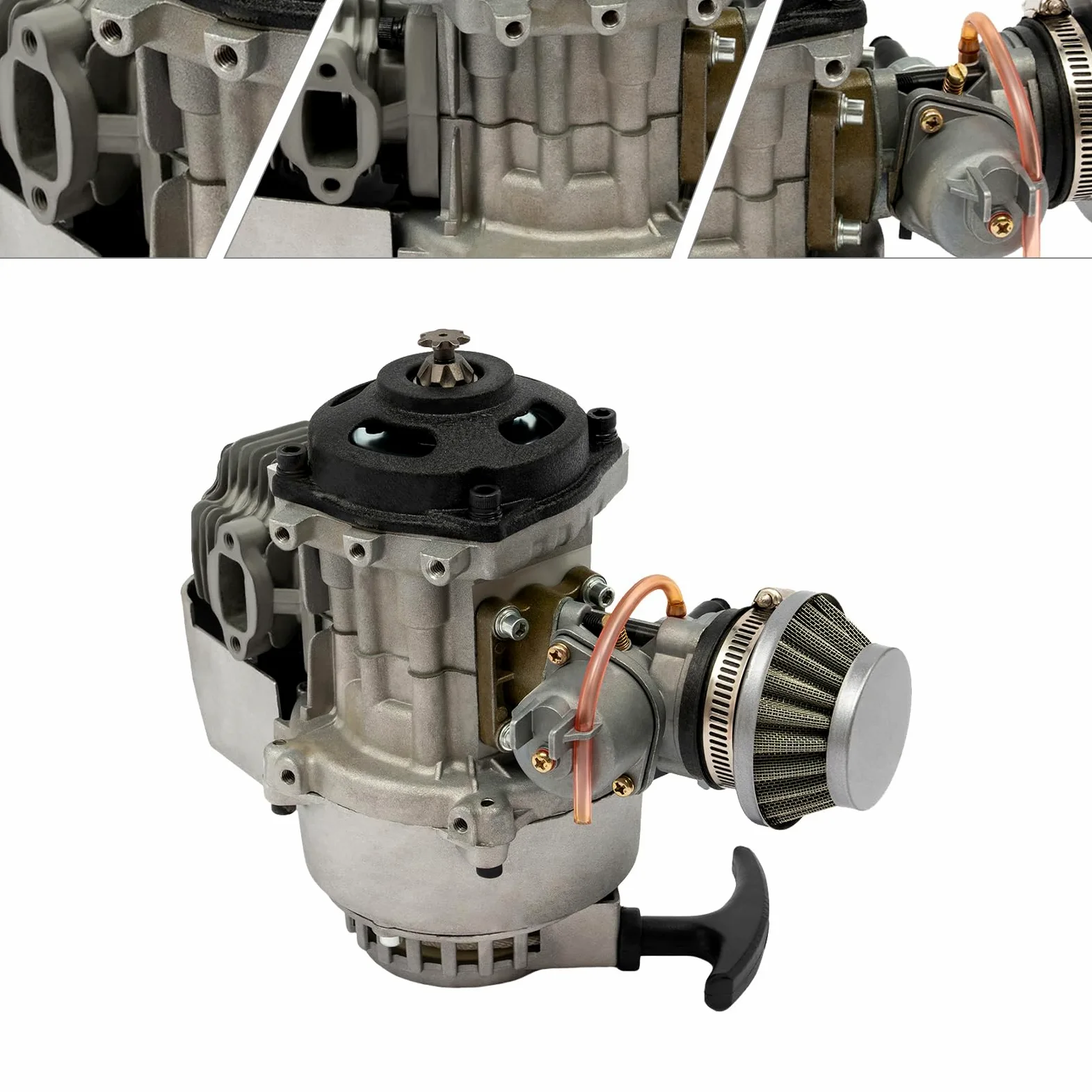 Motor de 49 cc, carburador de minimoto de 2 tiempos, para ATV, Dirt Bike, Quad, Pocket Bike, motor para Dirt Bike, motores para mini ATV, Quad con transmisión y carburador