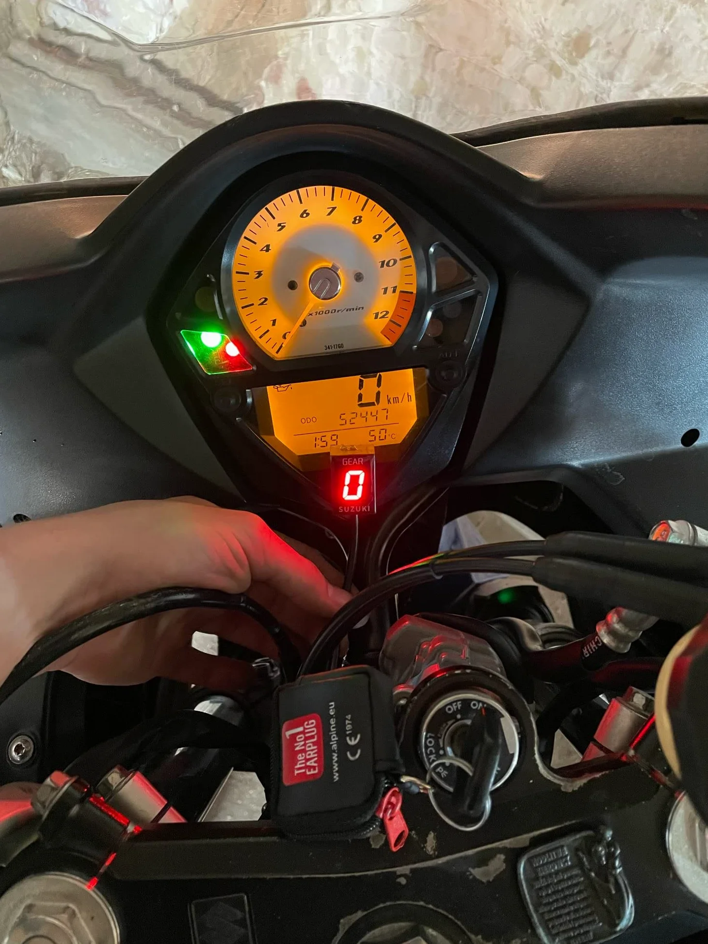 1-6 Velocidad Pantalla LED Indicador de marcha Medidor de pantalla a prueba de agua para SUZUKI GSF 1250 GSF650 Bandit DL650 DL1000 VStrom GSXR 600 GSX-R750 SV 1000 SV650 VL800 RM-Z250