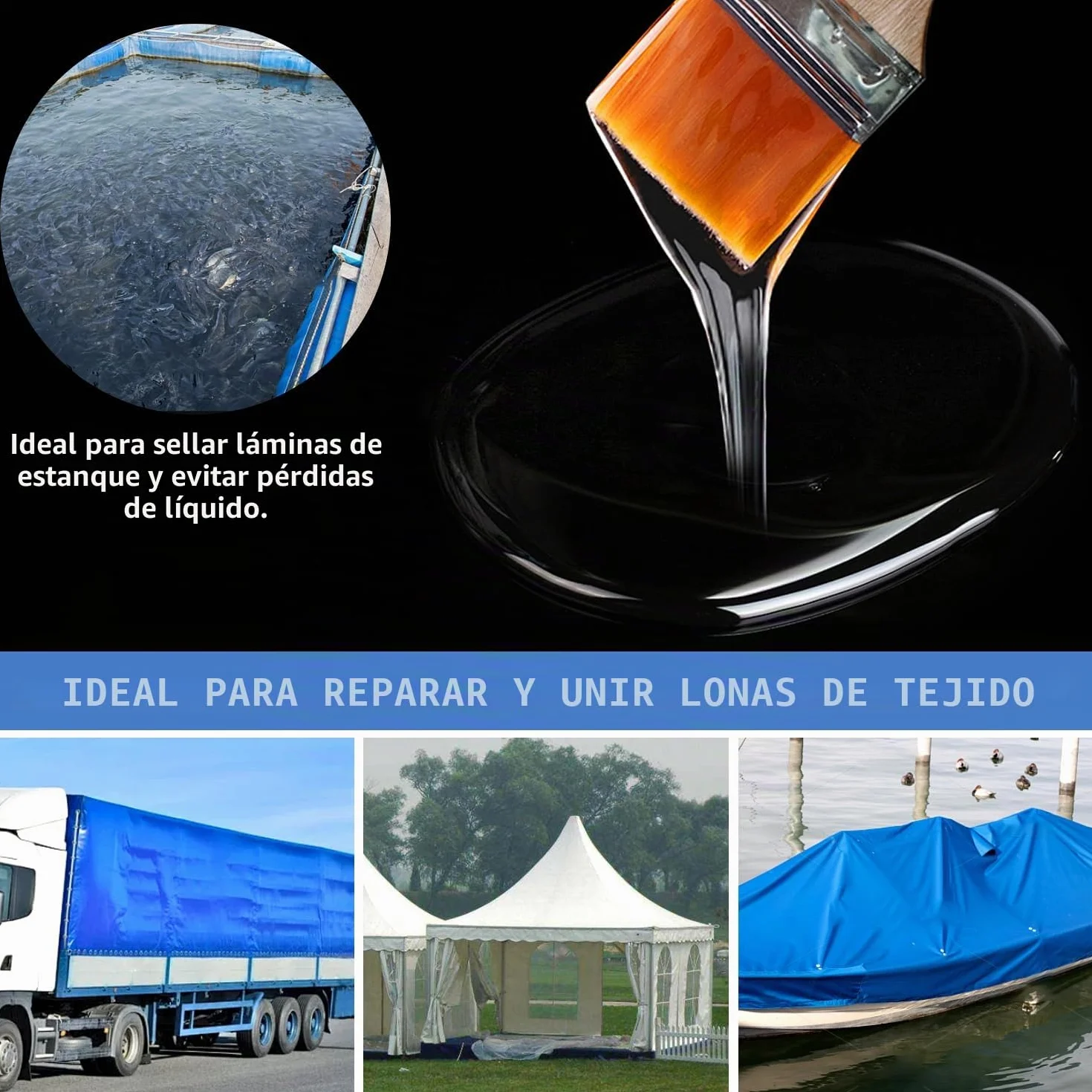 Pegamento para lona de tela de 235g, para PVC blando, resistente al agua, transparente, adhesivo de PVC para lonas de camiones, cubiertas de barcos, tiendas de campaña