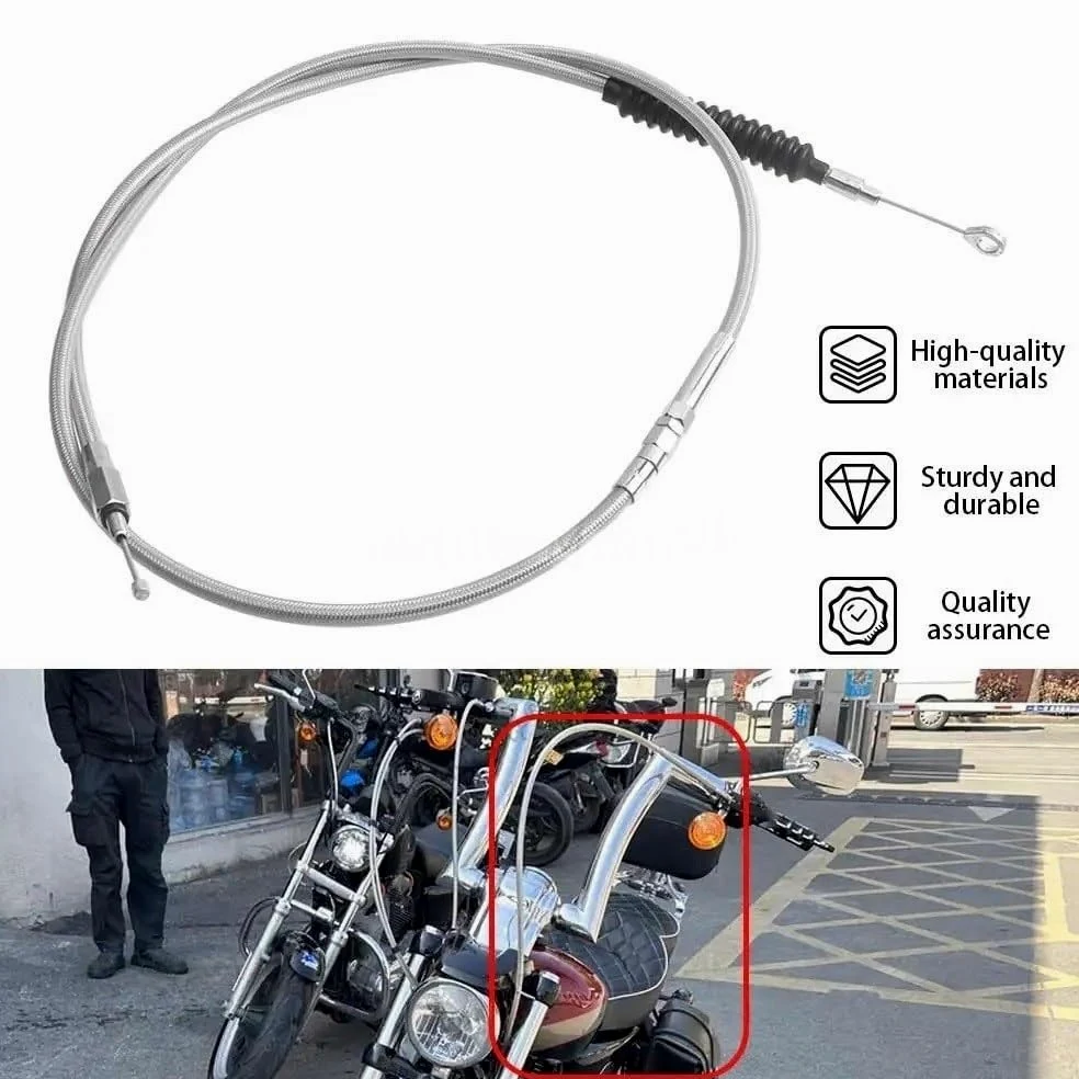 Cable de embrague acero Wolfram para motocicleta, 180CM, para Sportster 883/1200 para Super Low para Iron 883