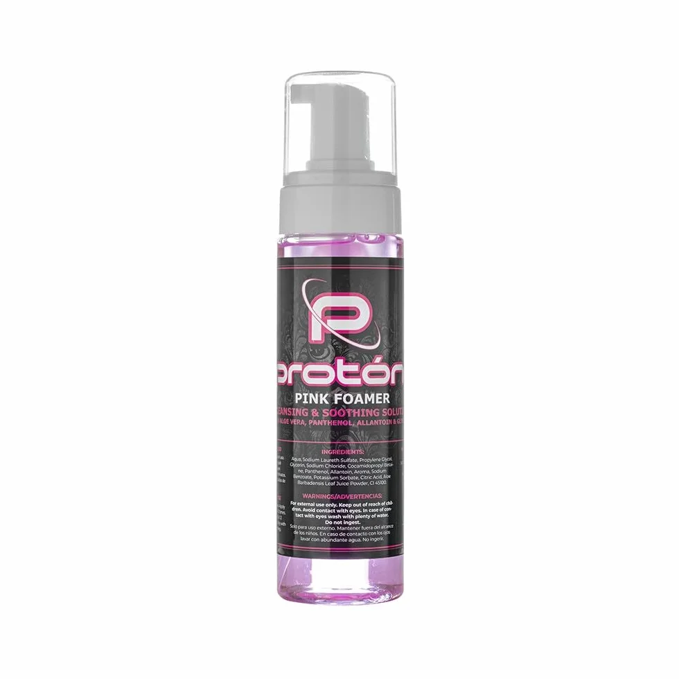 Espuma Limpiadora Protón con Pantenol, Alantoina y Aloe Vera 220ml para Tatuajes