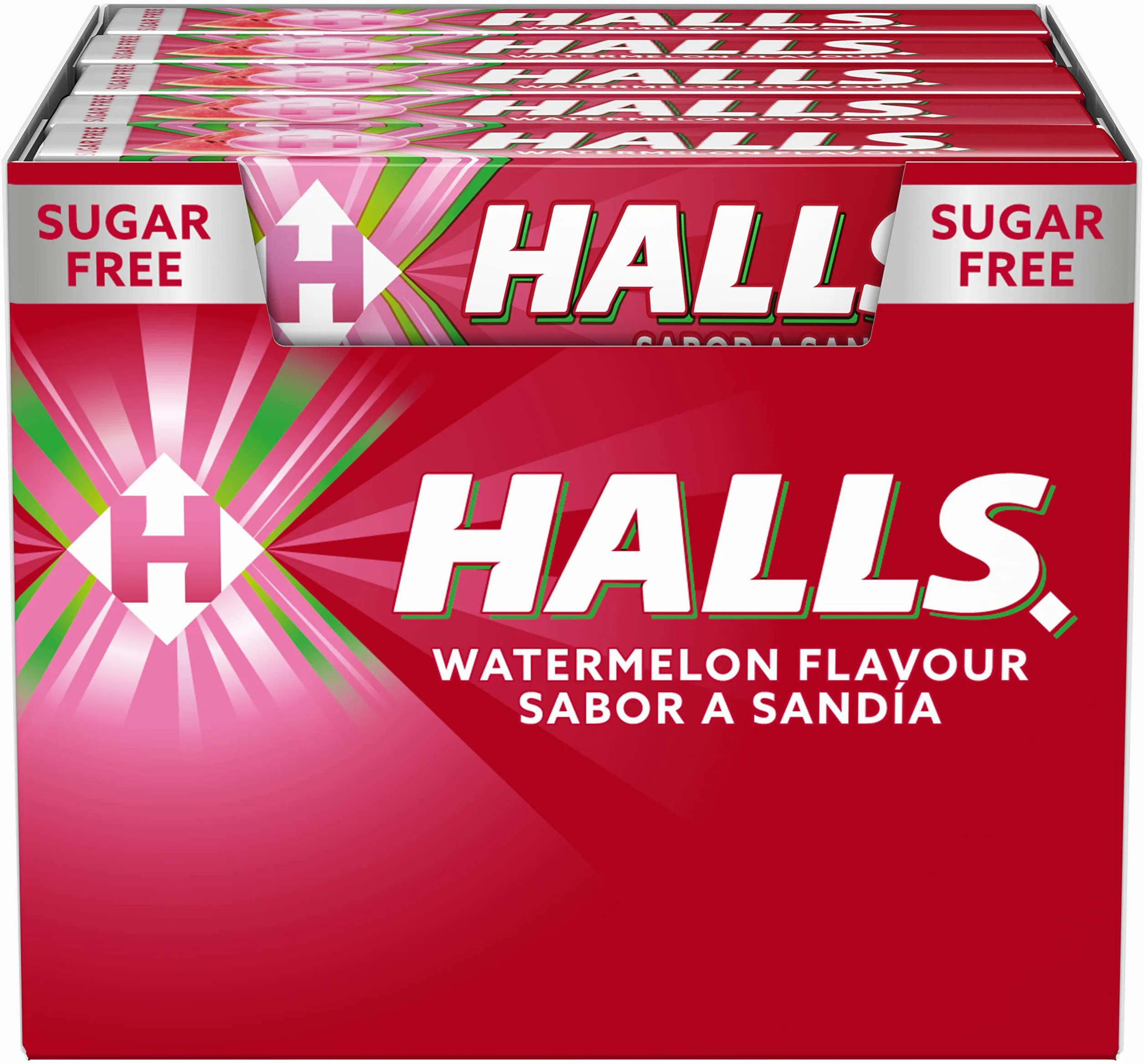 Halls Sandía Caramelo duro Caja 20 Sticks 32 g