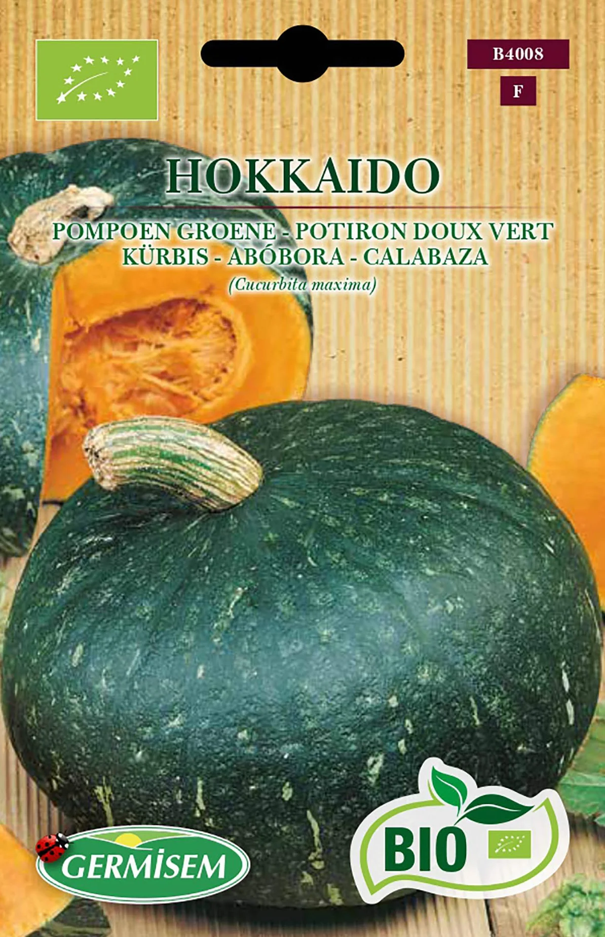 Germisem Orgánica Hokkaido Semillas de Calabaza 2 g