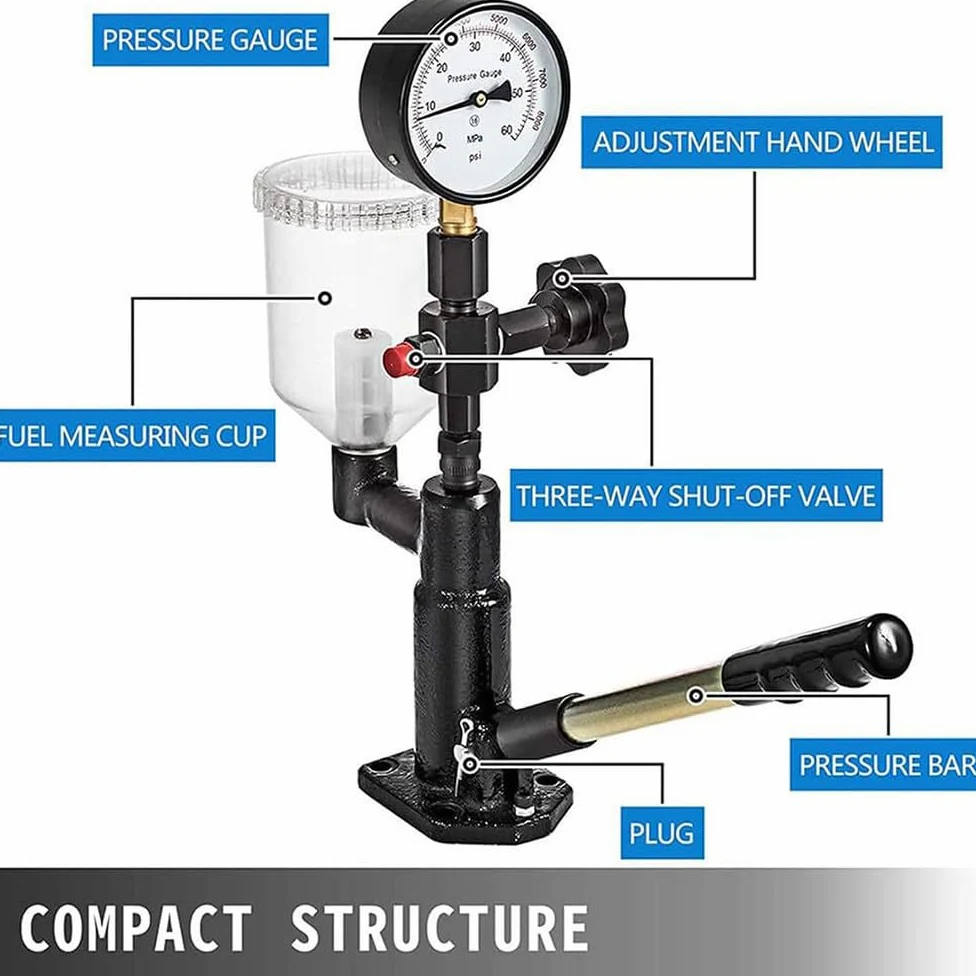Probador Inyectores Common Rail,Probador Inyectores Piezoeléctricos Diésel,Validador Inyector S60h,Ancho Ajustable 6 Ms,para Inyectores Electromagnéticos Diésel