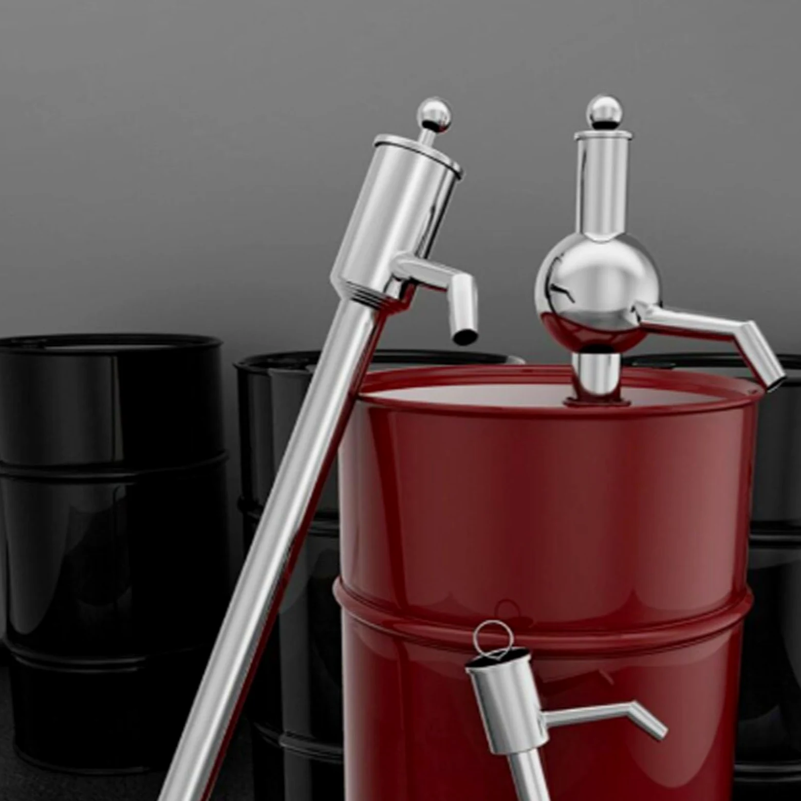 Tangxi Bomba de Bidón Manual de Acero Inoxidable para una Fácil Transferencia de Líquidos con Diseño Premium para Contenedores de 180 L y 200 L