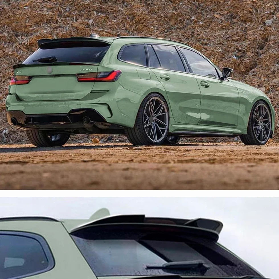 Alerón de Techo (Tapa de Spoiler) Compatible con BMW Serie 3 G21 Touring 2019- (ABS Negro Brillante)