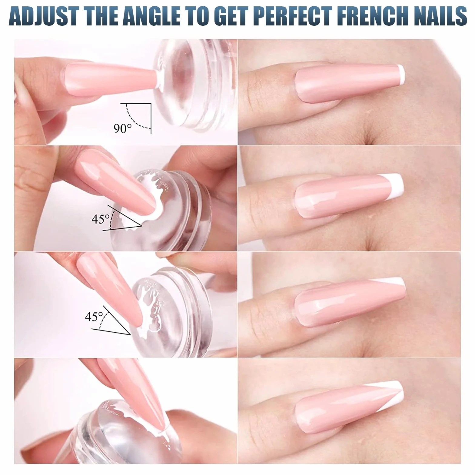 Nail Art Stamper 9 Pcs Placas Estampacion Uñas Nail Stamping Kit Sellos De Silicona Transparente