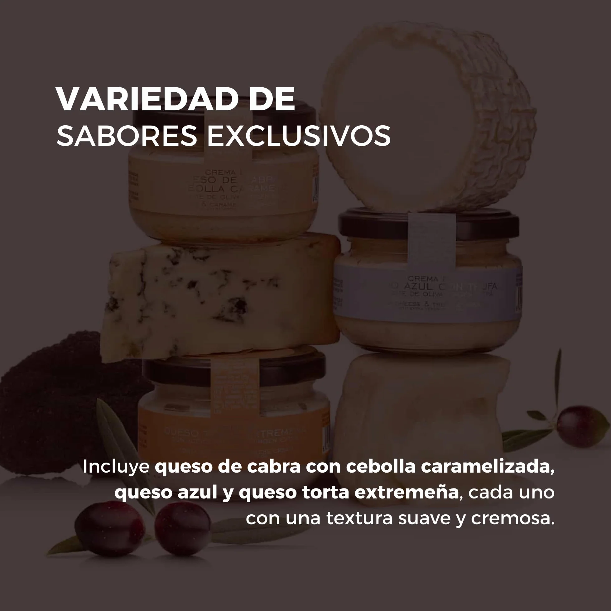 Pack Tres Cremas de Queso La Chinata - Cremas Gourmet para Untar - Tapas