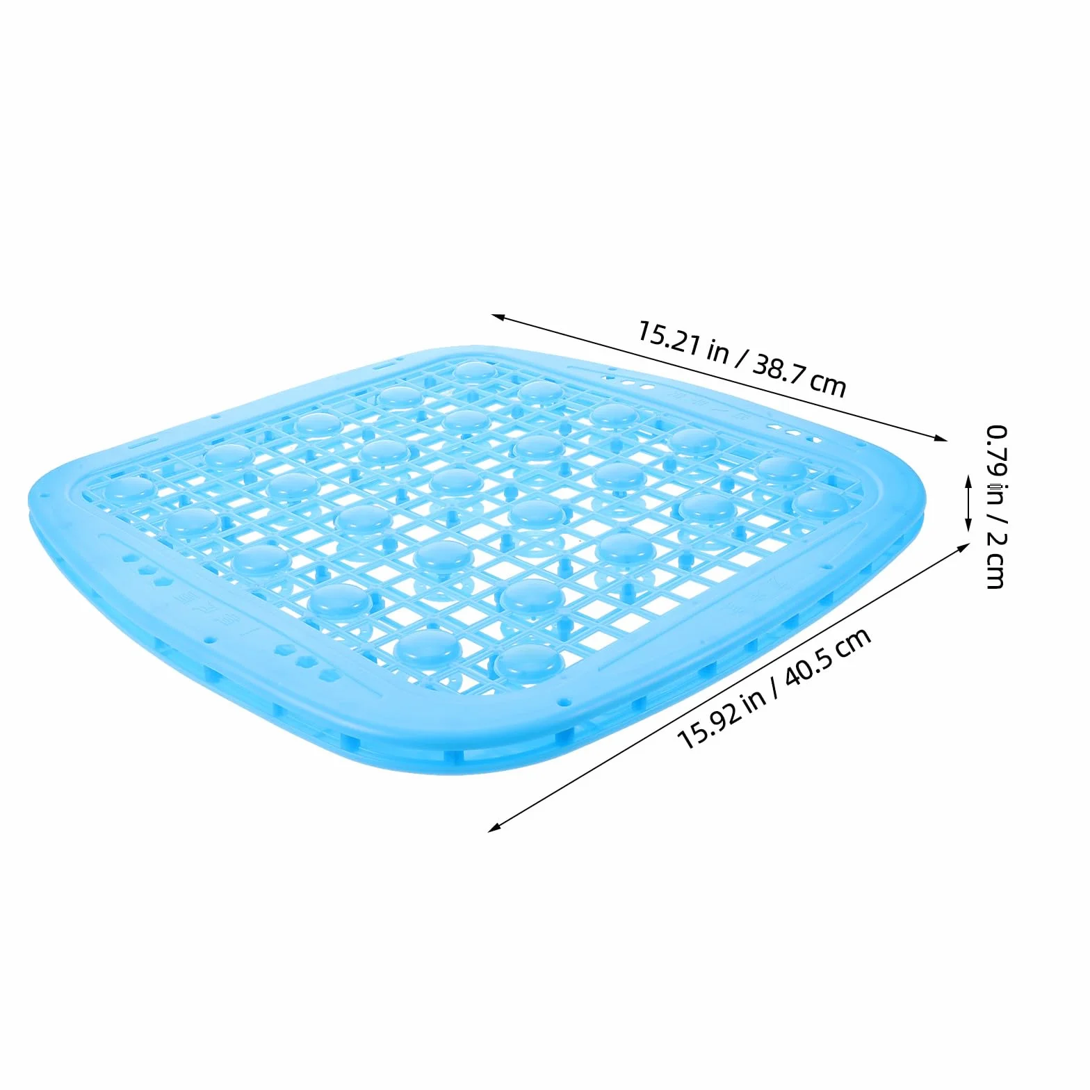 Cojín para Asiento de montacargas: Transpirable y ventilado, con Doble Capa de Bolas de Masaje, diseño Hueco de 40 x 39 cm, Ideal para excavadoras de Camiones.