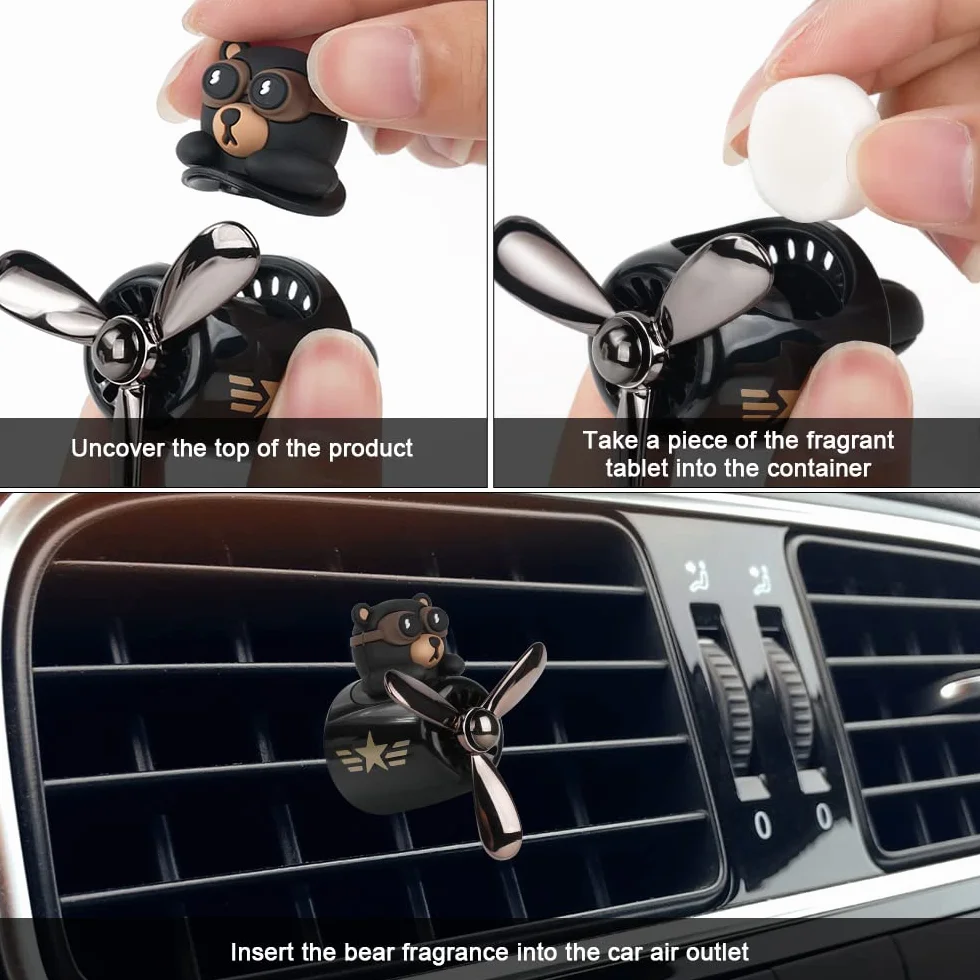 URAQT Aromaterapia para Coche Pilotos, Difusor Jacó, Aroma Clips Car Perfume, Ambientador de Ventilación con 2 clips, Ambientador para Coche, Máquina de Aromaterapia, Decoraciones de Aromaterapia