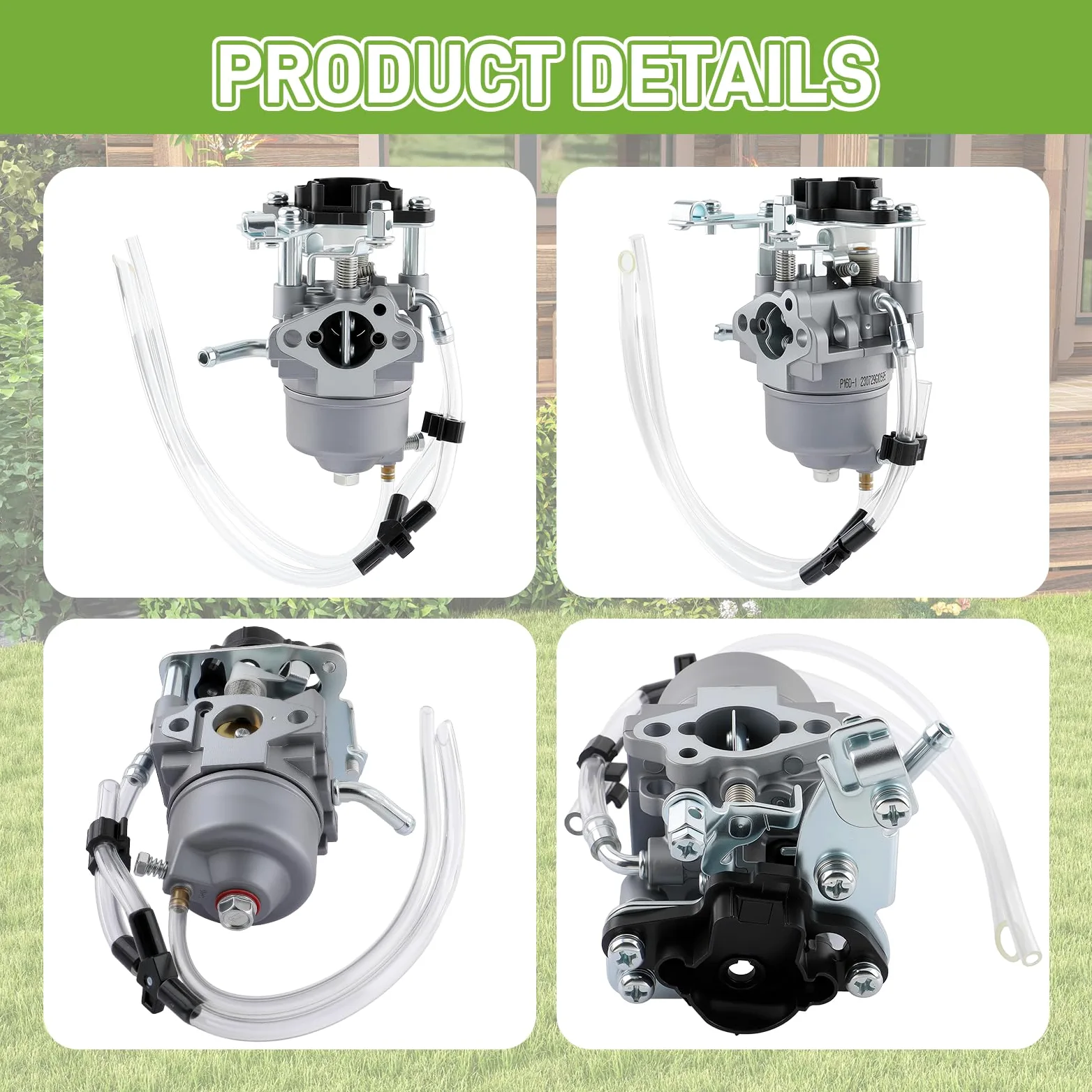 Huayi 62523 Carburador para Harbor Freight Predator 2000 vatios generador inversor Carb con juntas