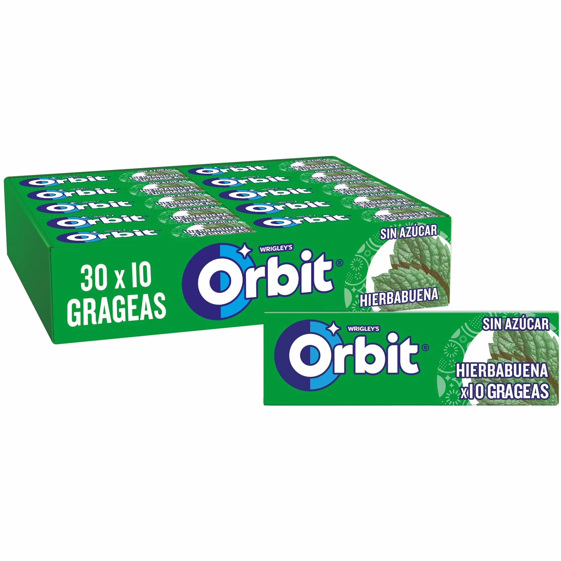 Orbit Chicles Sabor Hierbabuena Paquete 30 X 14 Gr 420 Gramo