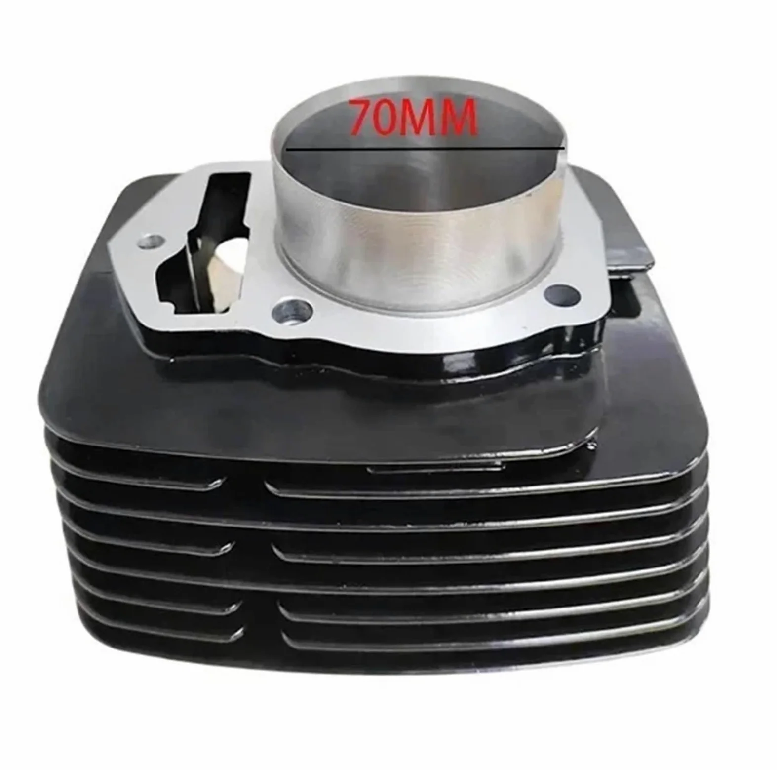 Kit De Extremo Superior Pistón Cilindro Diámetro 70mm, Junta Apta Compatible con ZONGSHEN CBB250 CBB 250 WELS 250cc Dirt Pit Bike ATV Grupo de cilindros Pistón Kit