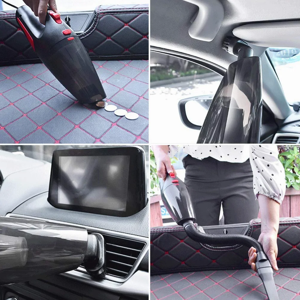 Aspiradora de Coche, aspiradora portátil para Coche, aspiradora de Mano de Alta Potencia de 5500PA, aspiradora de Mano Seca y húmeda para Coche DC 12V aspiradora con Cable
