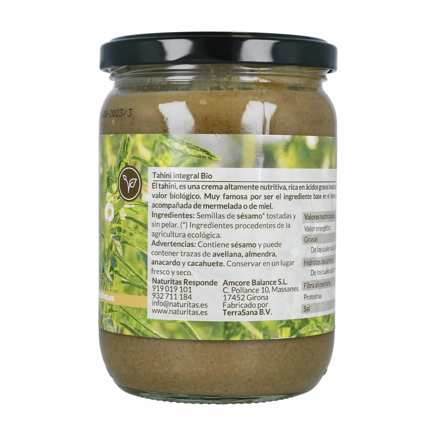 Naturitas Essentials Tahini integral Bio 2x500g Crema de sésamo